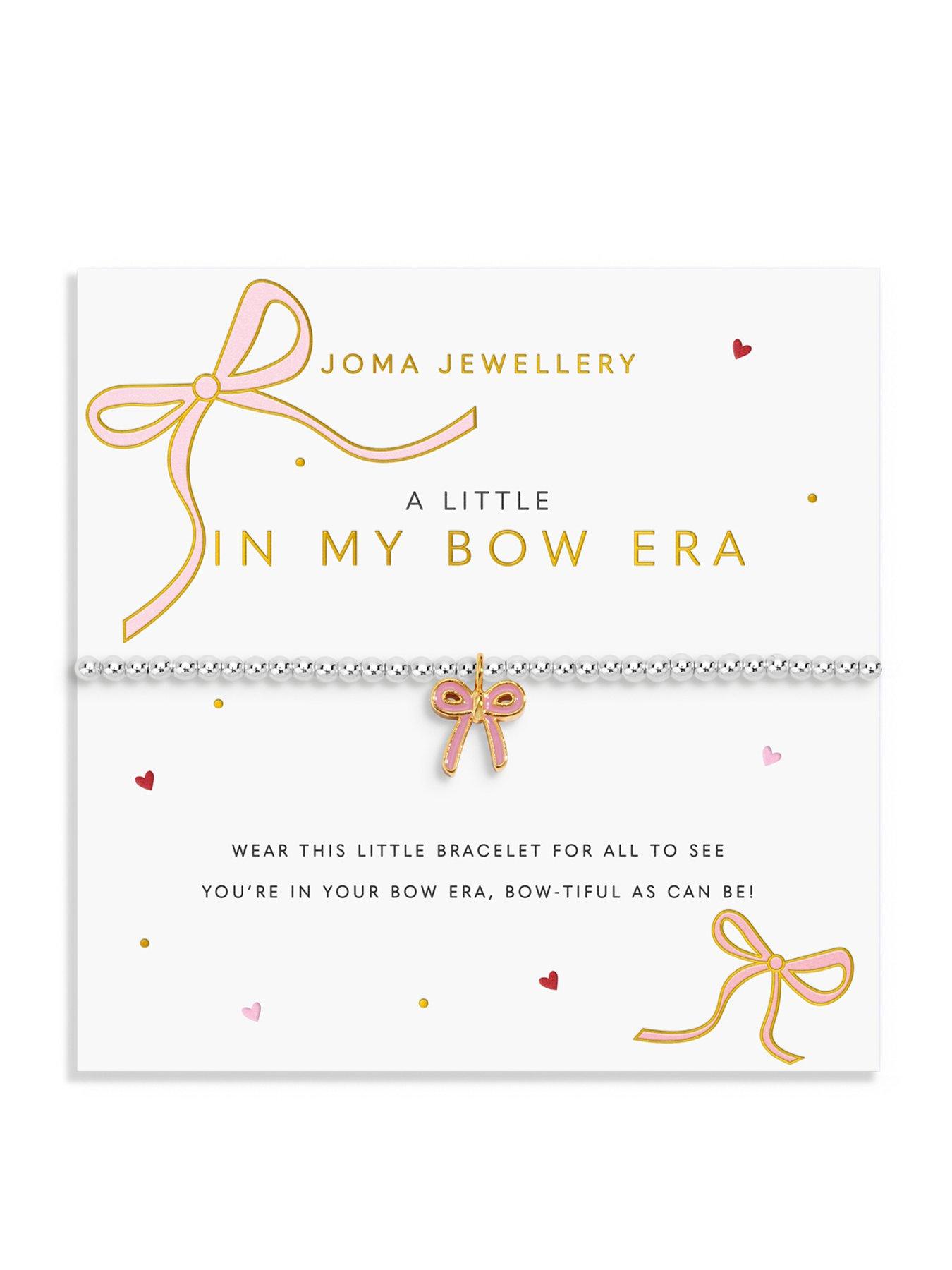 Joma Jewellery A LITTLE VIBES , IN MY BOW ERA , Silver Plated , Bracelet , 17.5cm stretch
