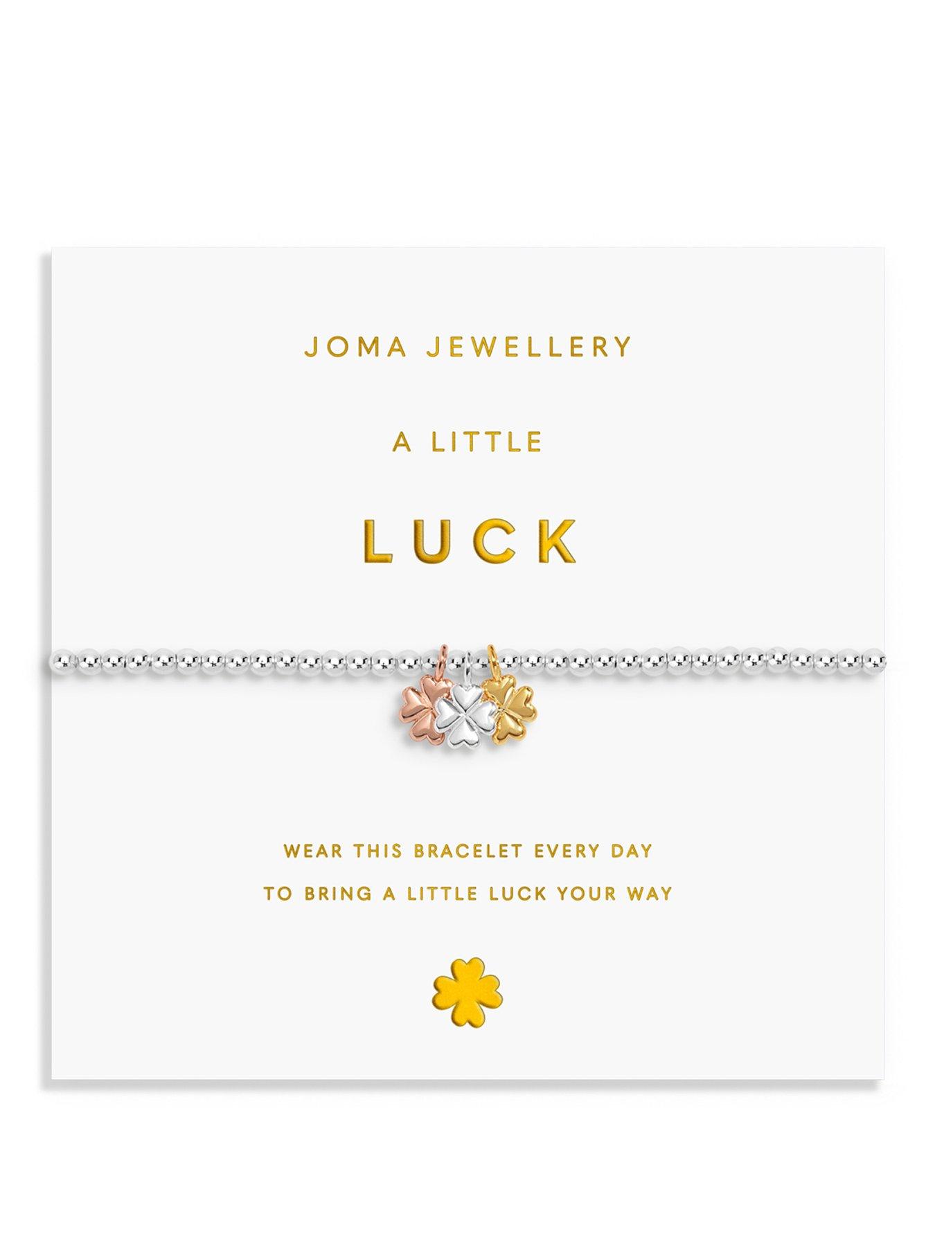 Image 1 of 5 of Joma Jewellery A LITTLE CHARMED MOMENTS , LUCK , Silver, Gold & Rose Gold Plated , Bracelet , 17.5cm stretch
