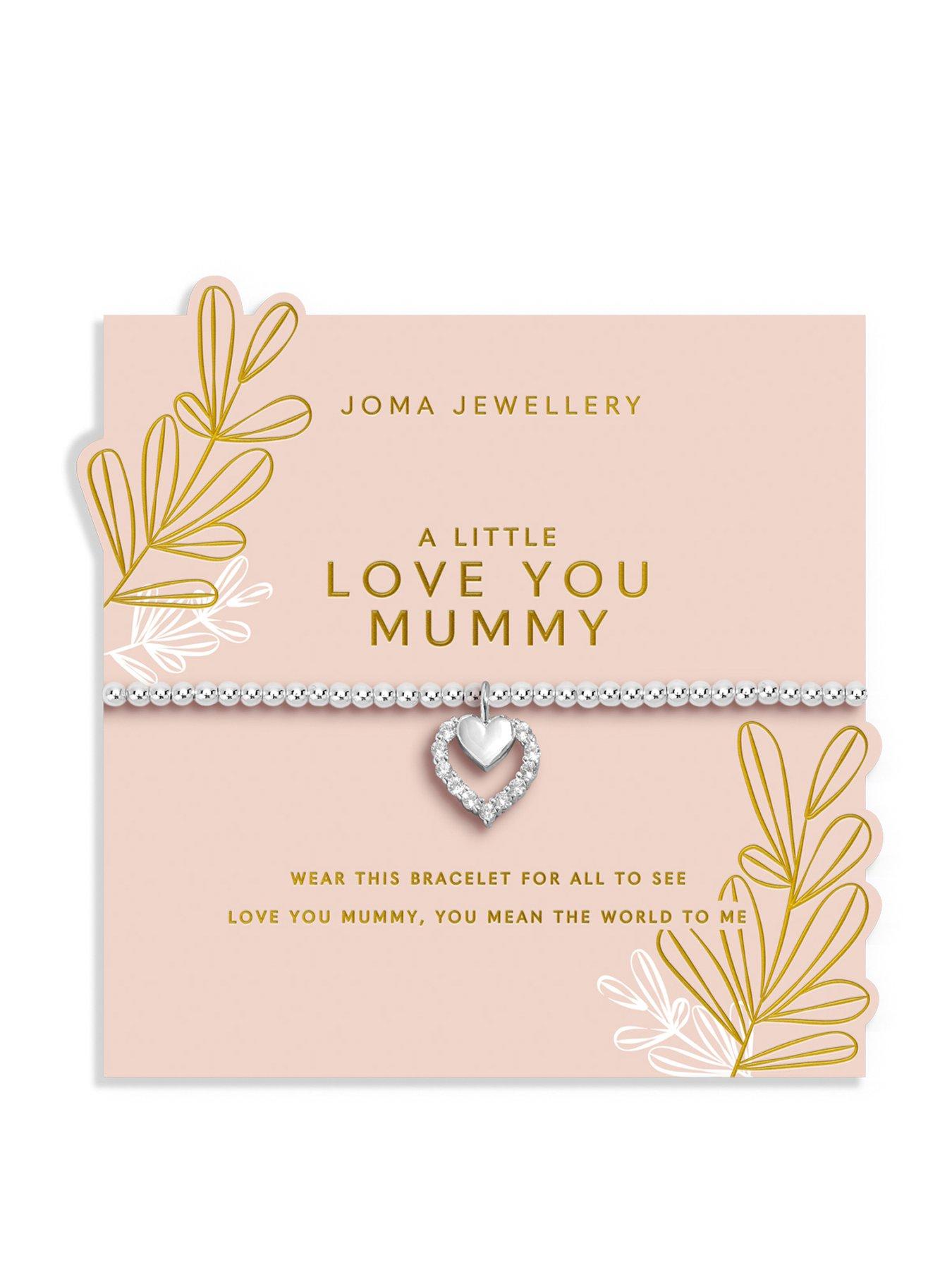 Joma Jewellery MOTHER'S DAY A LITTLE , LOVE YOU MUMMY , Silver Plated , Bracelet , 17.5cm stretch