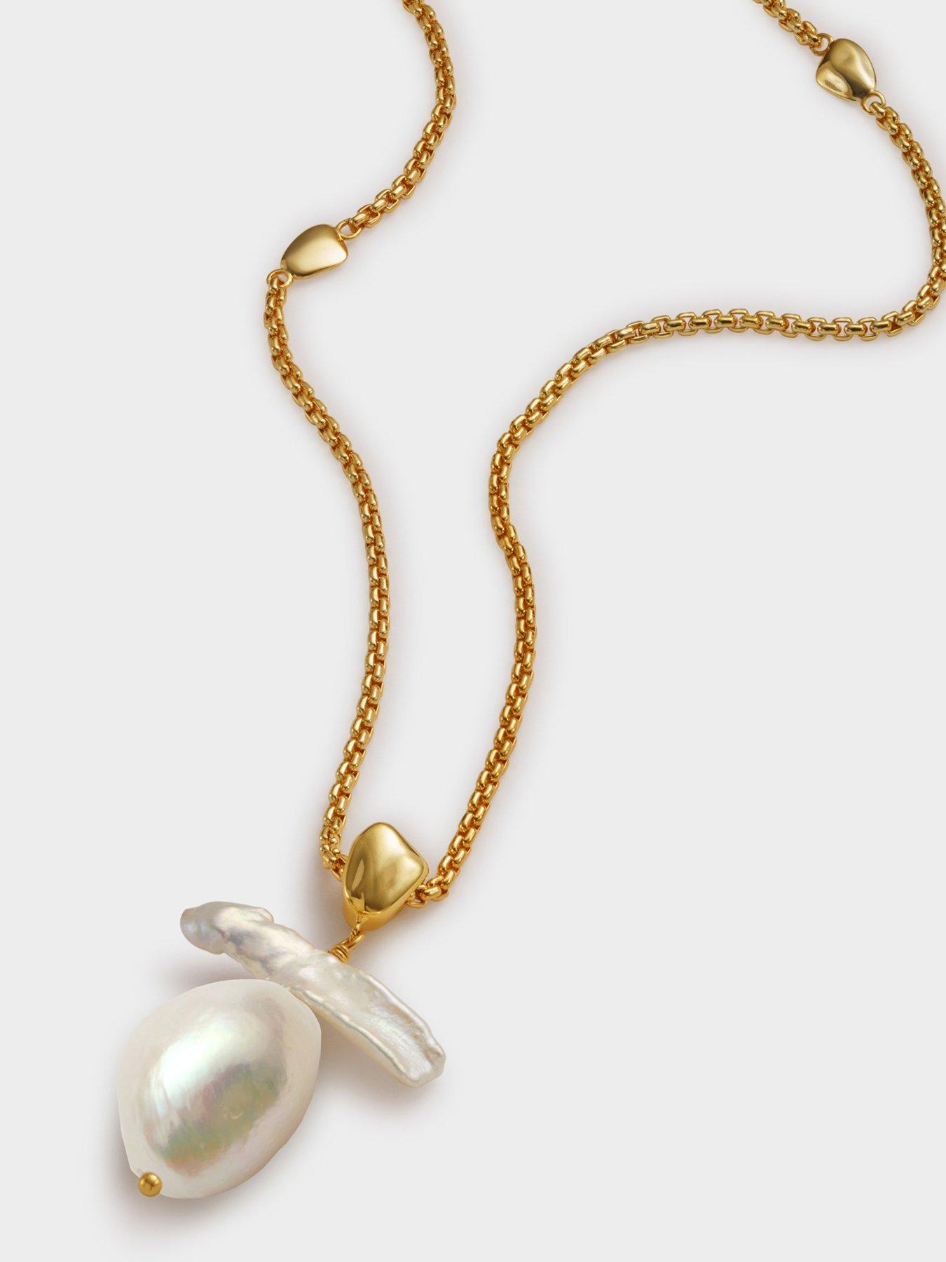 Image 3 of 5 of Katie Loxton SOL PEARL NECKLACE , Gold Coated , 45cm + 5cm extender