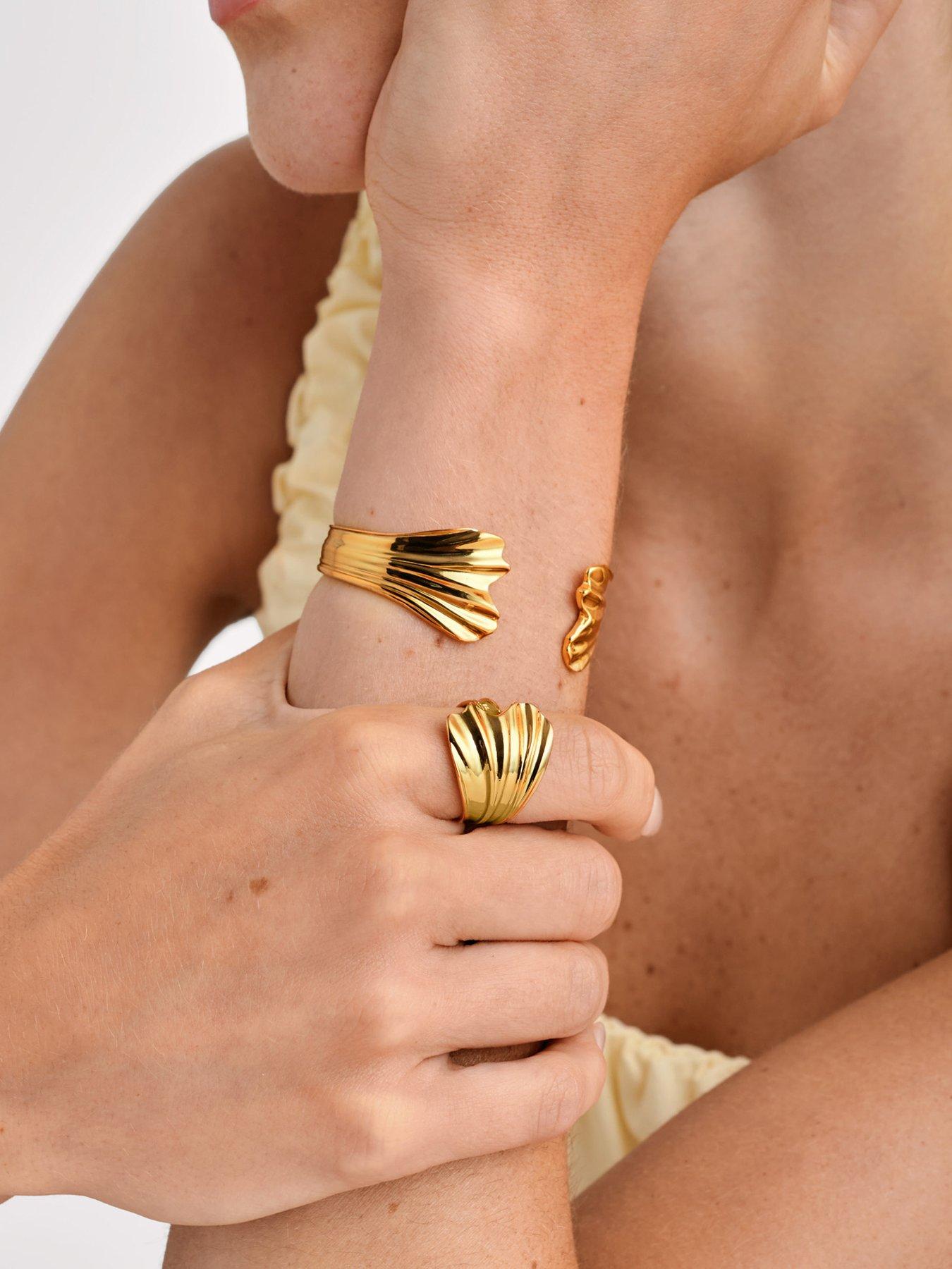 katie-loxton-floramour-bangle-gold-coated-adjustablestillFront