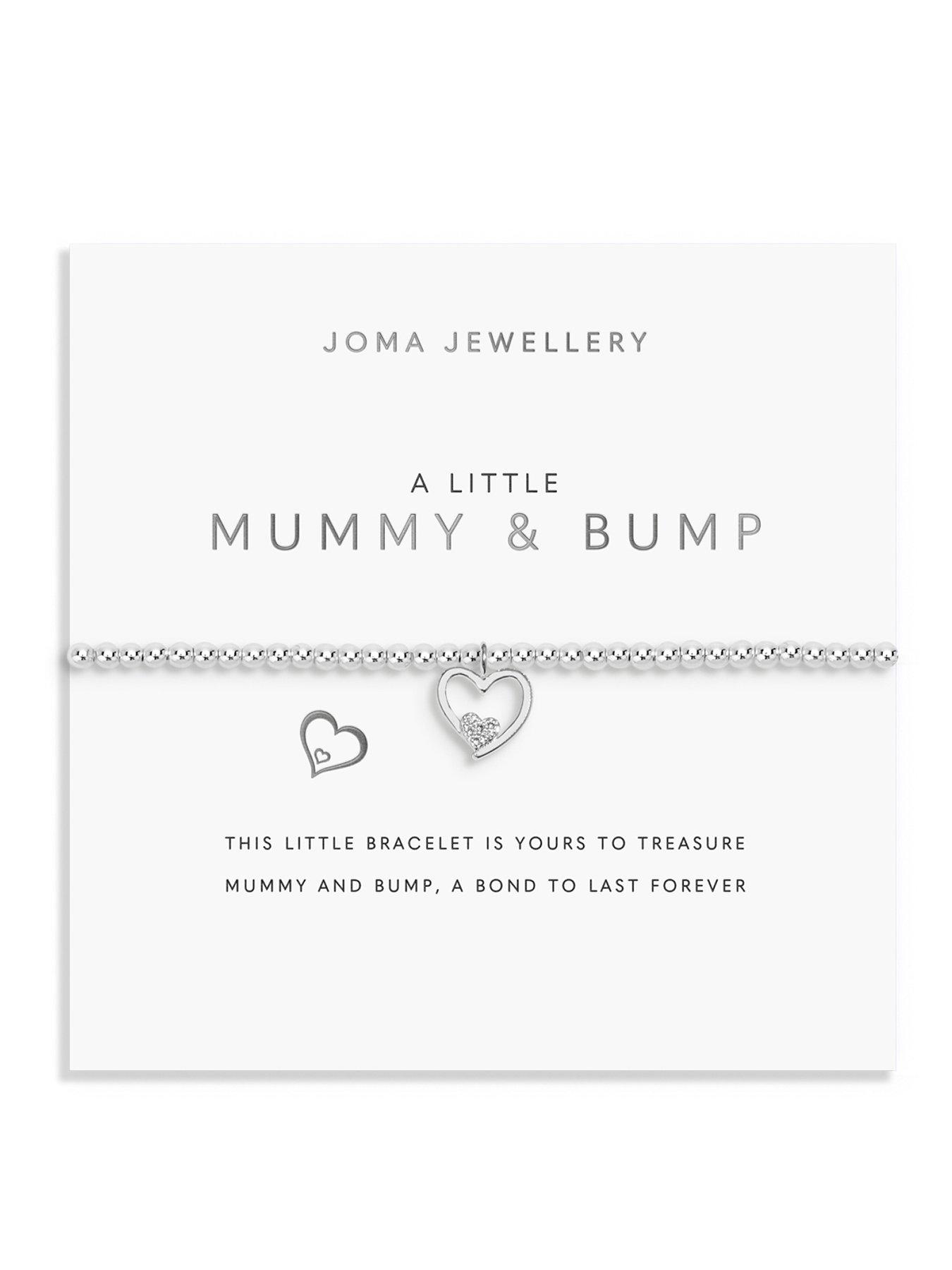 Joma Jewellery A LITTLE , MUMMY AND BUMP , Silver Plated , Bracelet , 17.5cm stretch