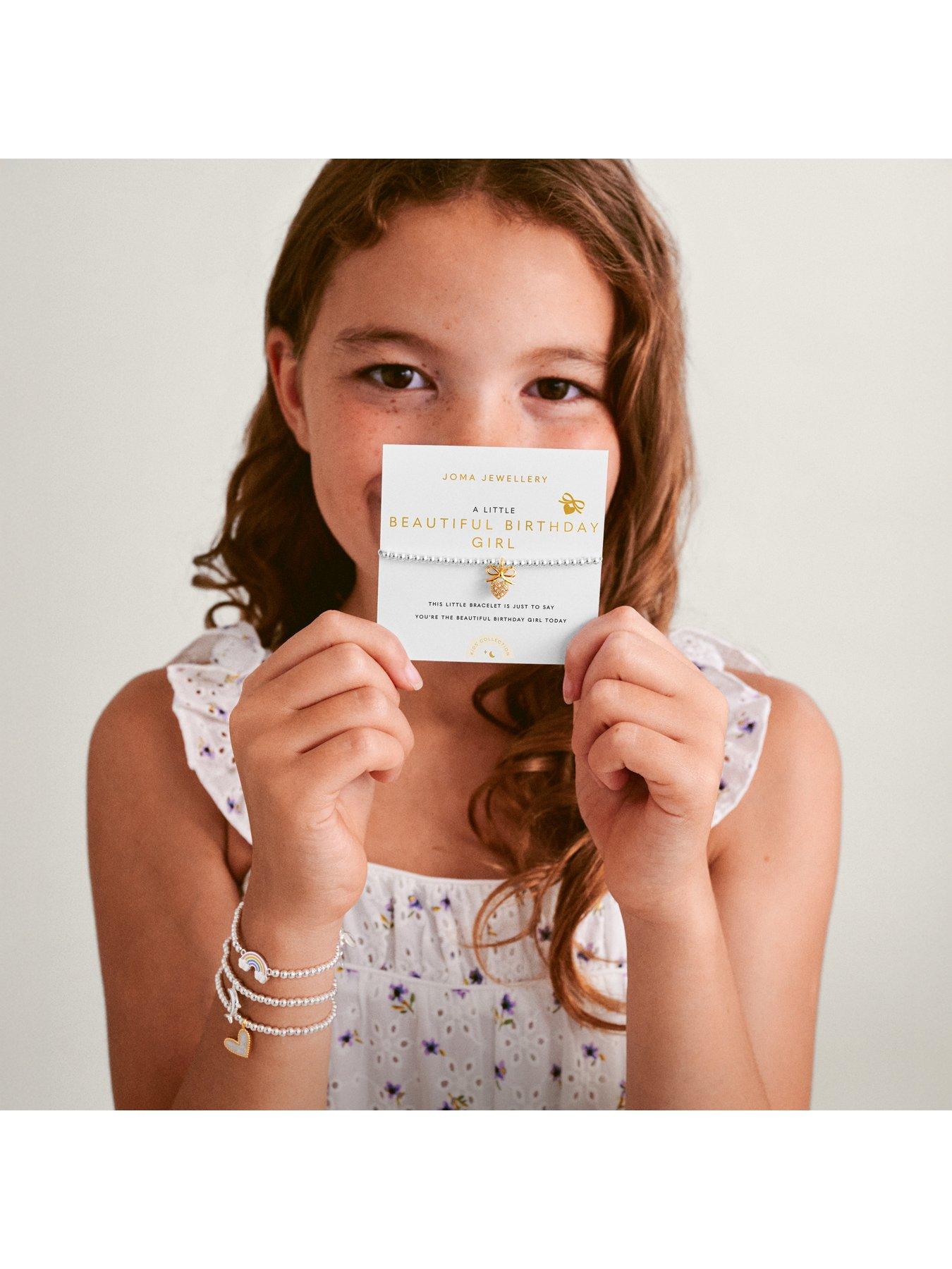 Image 2 of 6 of Joma Jewellery Kids A Little Beautiful Birthday Girl Bracelet - Silver & Gold Plated