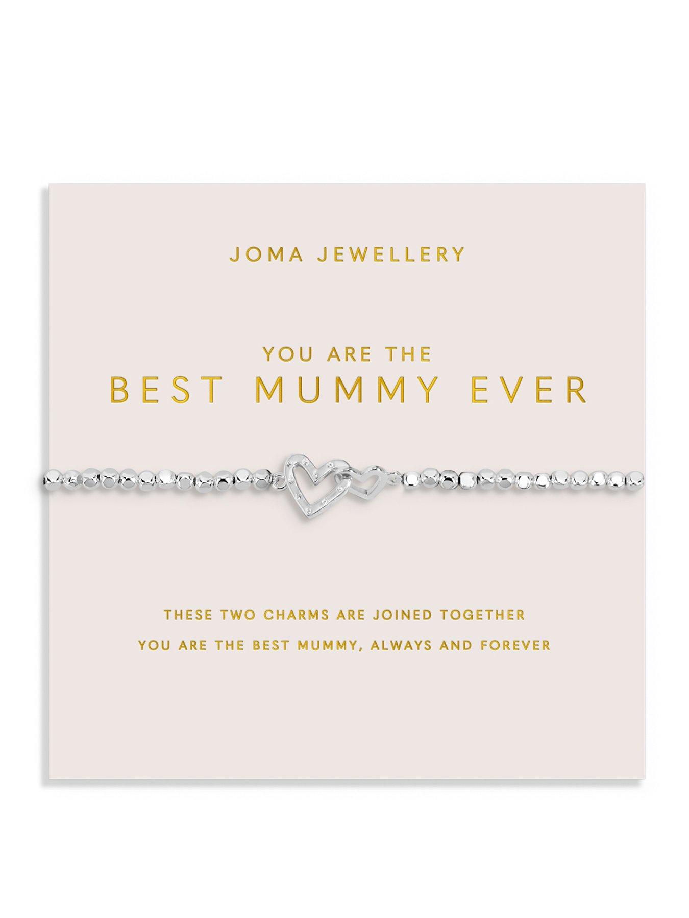 Joma Jewellery MOTHER'S DAY FOREVER YOURS , YOU ARE THE BEST MUMMY EVER , Silver Plated , Bracelet , 17.5cm stretch