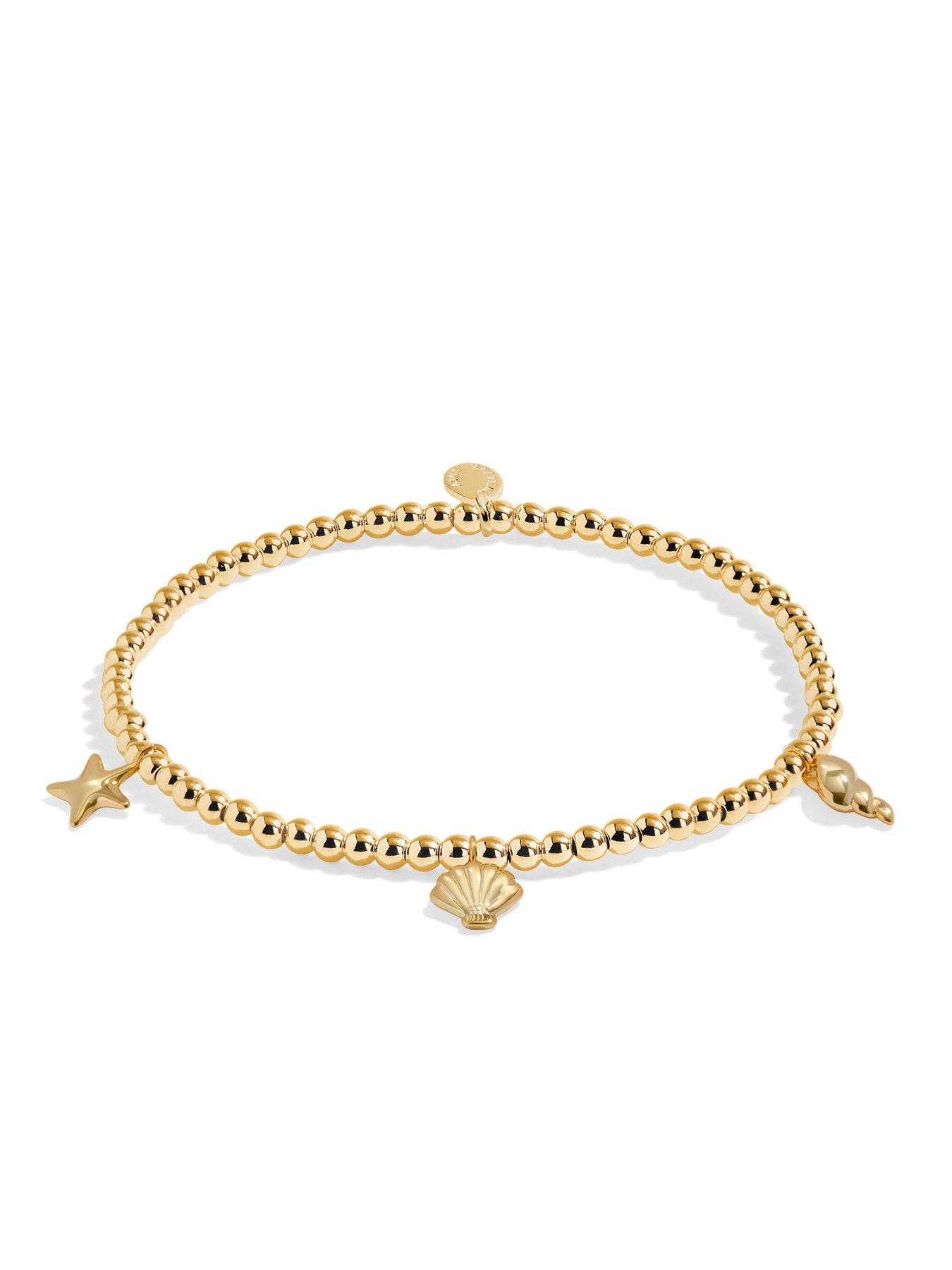 Image 3 of 5 of Joma Jewellery ANKLET , SHELL CHARMS , Gold Plated , Anklet , 23cm stretch