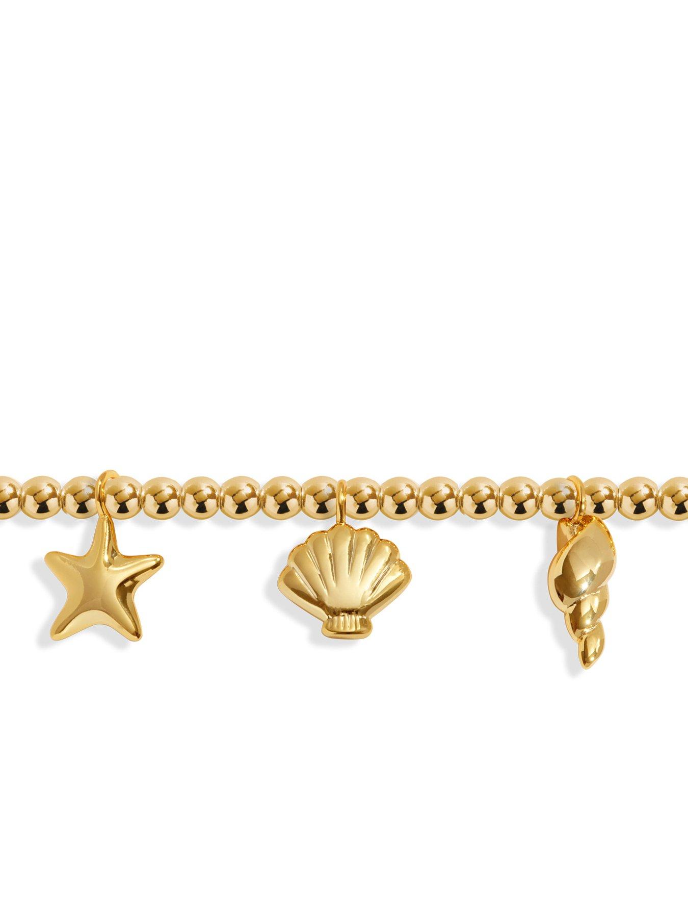 Image 4 of 5 of Joma Jewellery ANKLET , SHELL CHARMS , Gold Plated , Anklet , 23cm stretch