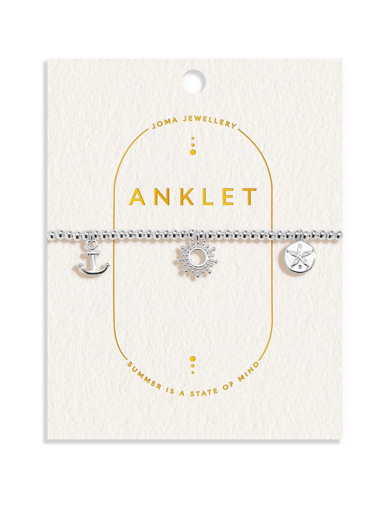 joma-jewellery-anklet-charms-silver-plated-anklet-23cm-stretchfront