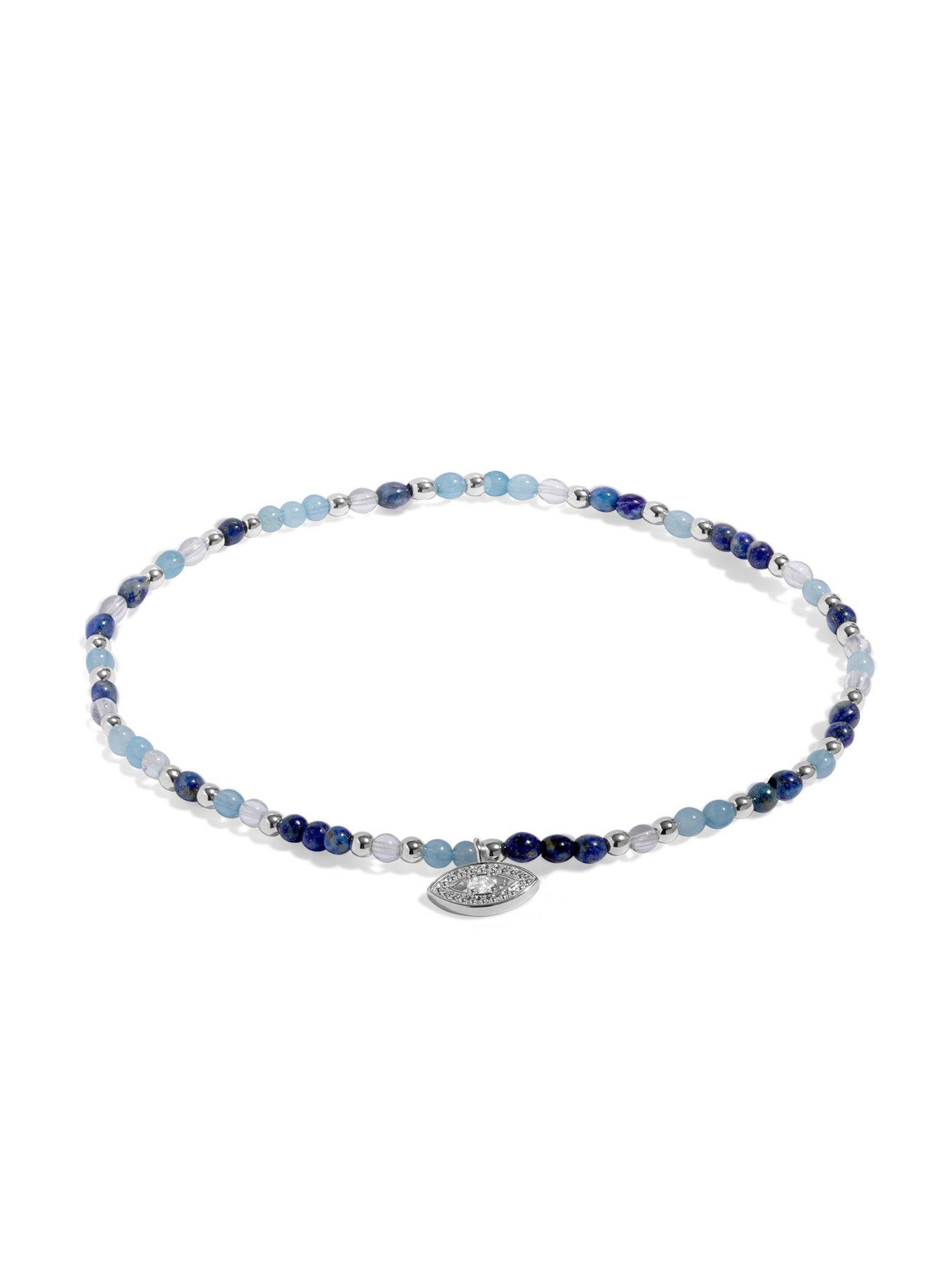 Image 3 of 5 of Joma Jewellery ANKLET , EYE , Silver Plated , Anklet , 23cm stretch