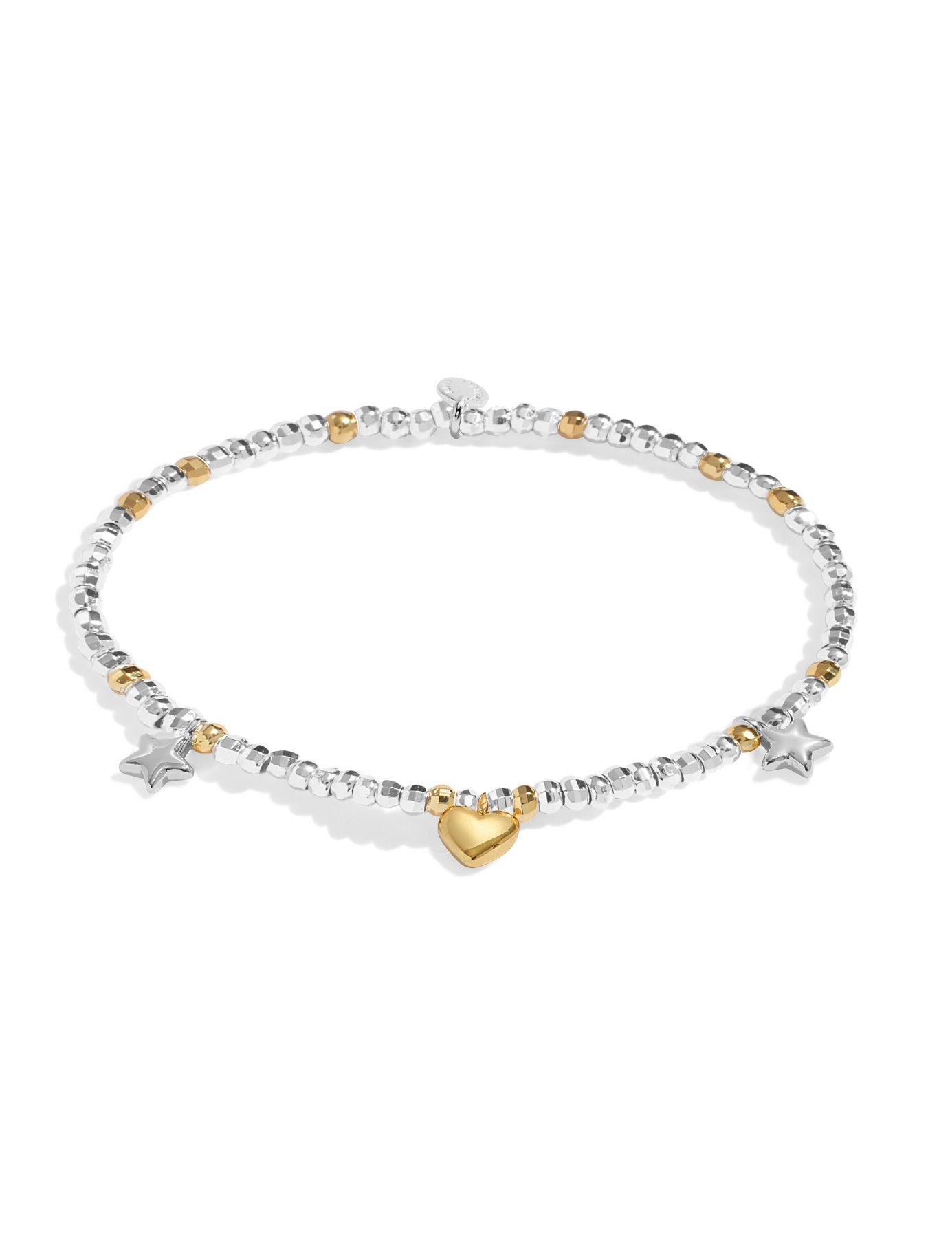 Image 3 of 5 of Joma Jewellery SPARKLE CONFETTI A LITTLE , HAPPY BIRTHDAY , Silver & Gold Plated , Bracelet , 17.5cm stretch