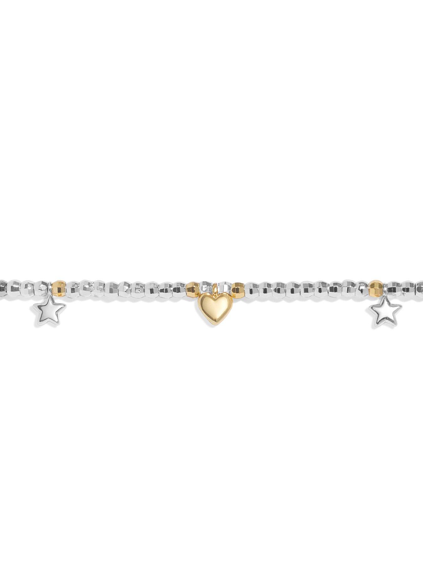 Image 4 of 5 of Joma Jewellery SPARKLE CONFETTI A LITTLE , HAPPY BIRTHDAY , Silver & Gold Plated , Bracelet , 17.5cm stretch