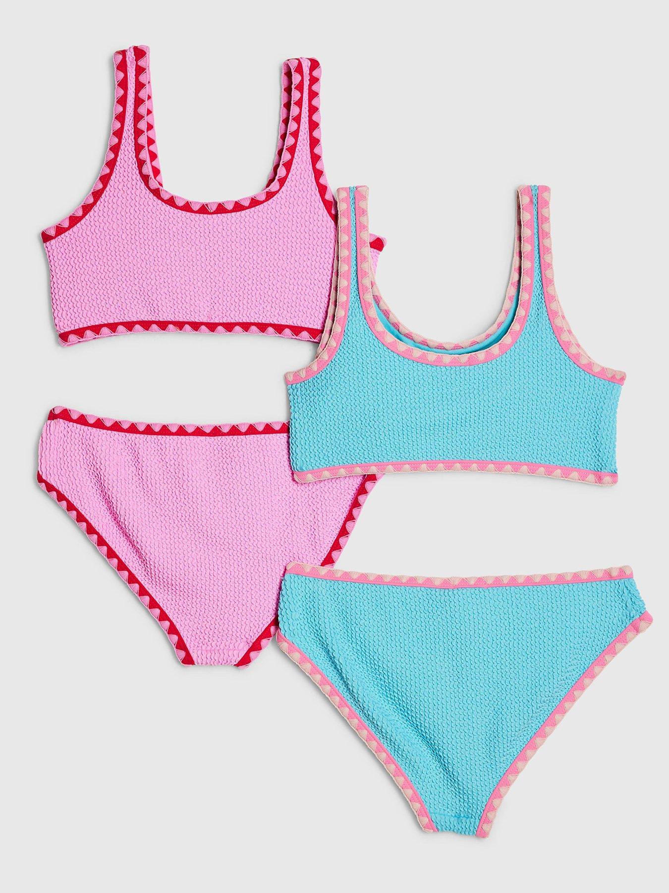 river-island-older-girls-textured-2-pack-bikini-pinkback