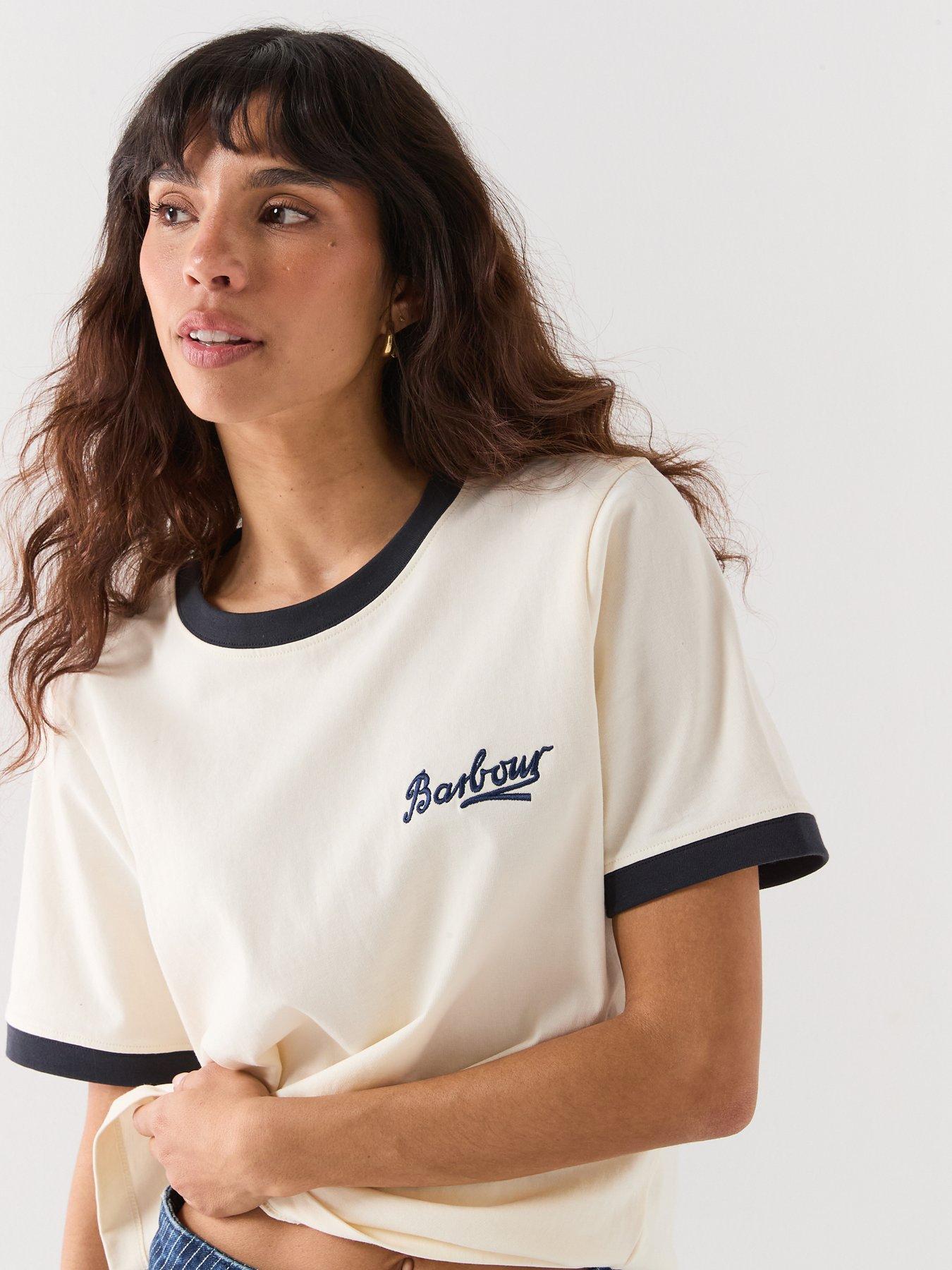 Image 4 of 5 of Barbour Madeline T-Shirt - White