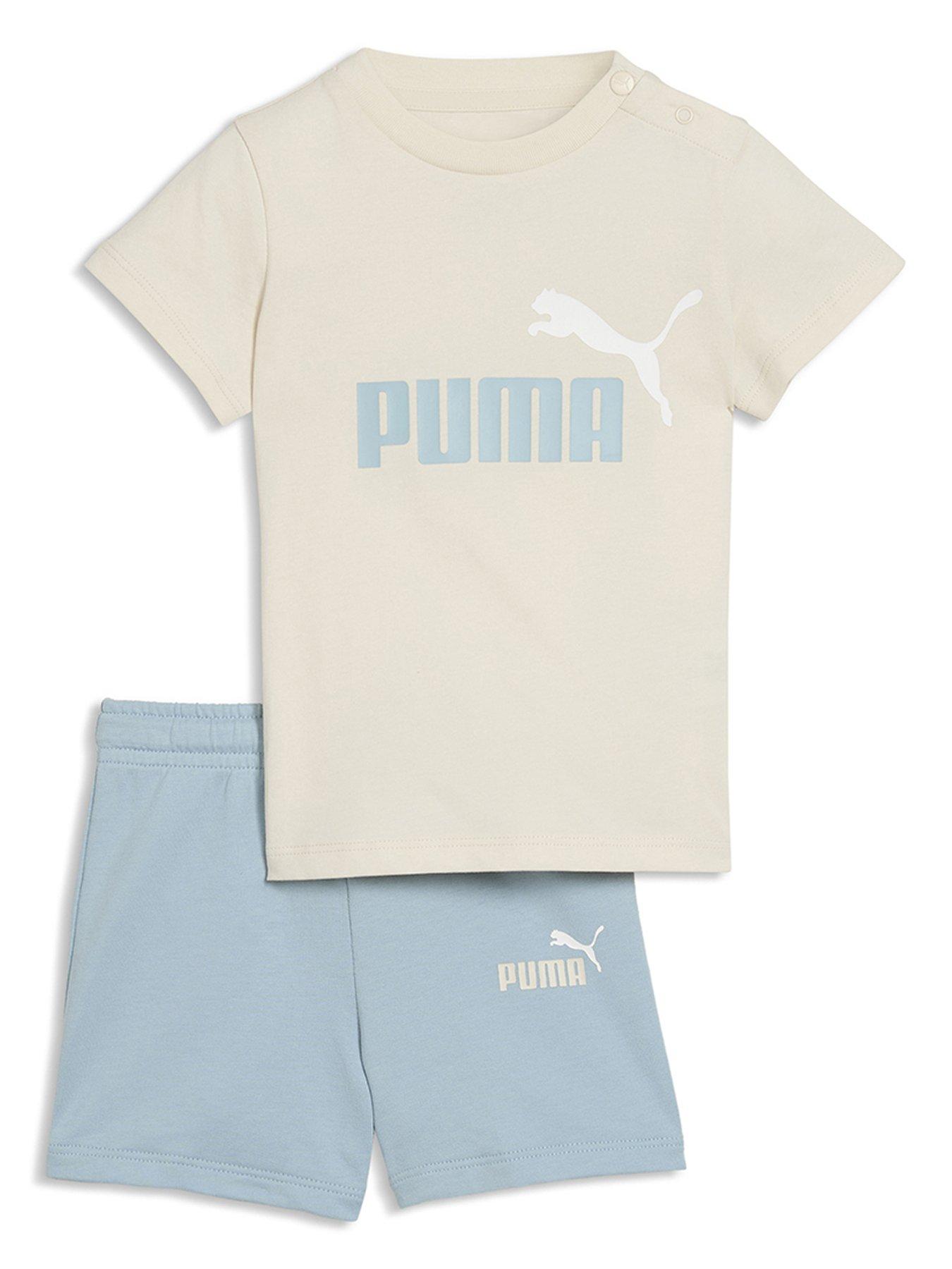Puma Boys Infant Minicats T-Shirt and Shorts Set - Alpine Snow