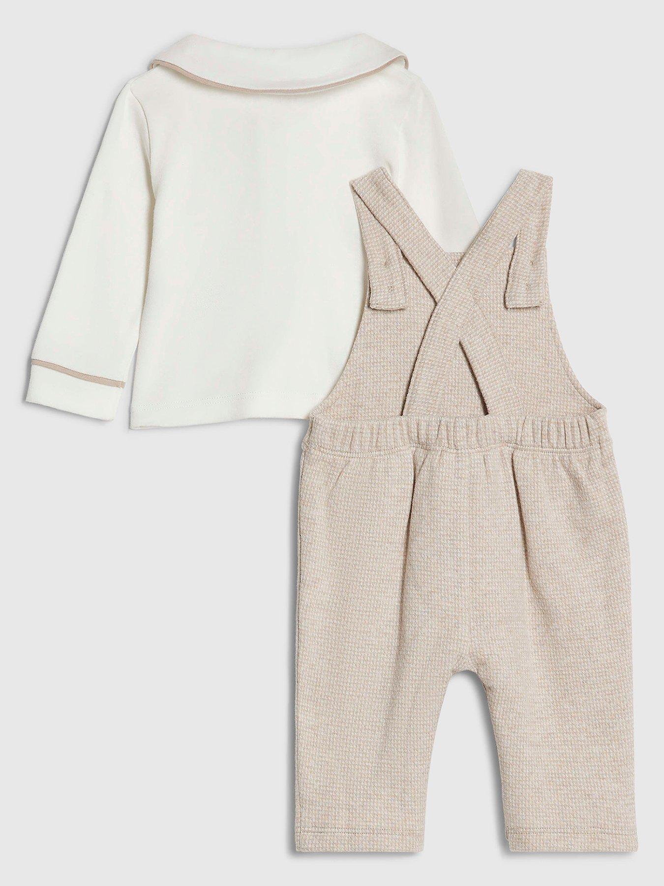 river-island-baby-boys-collar-dungaree-set-beigeback