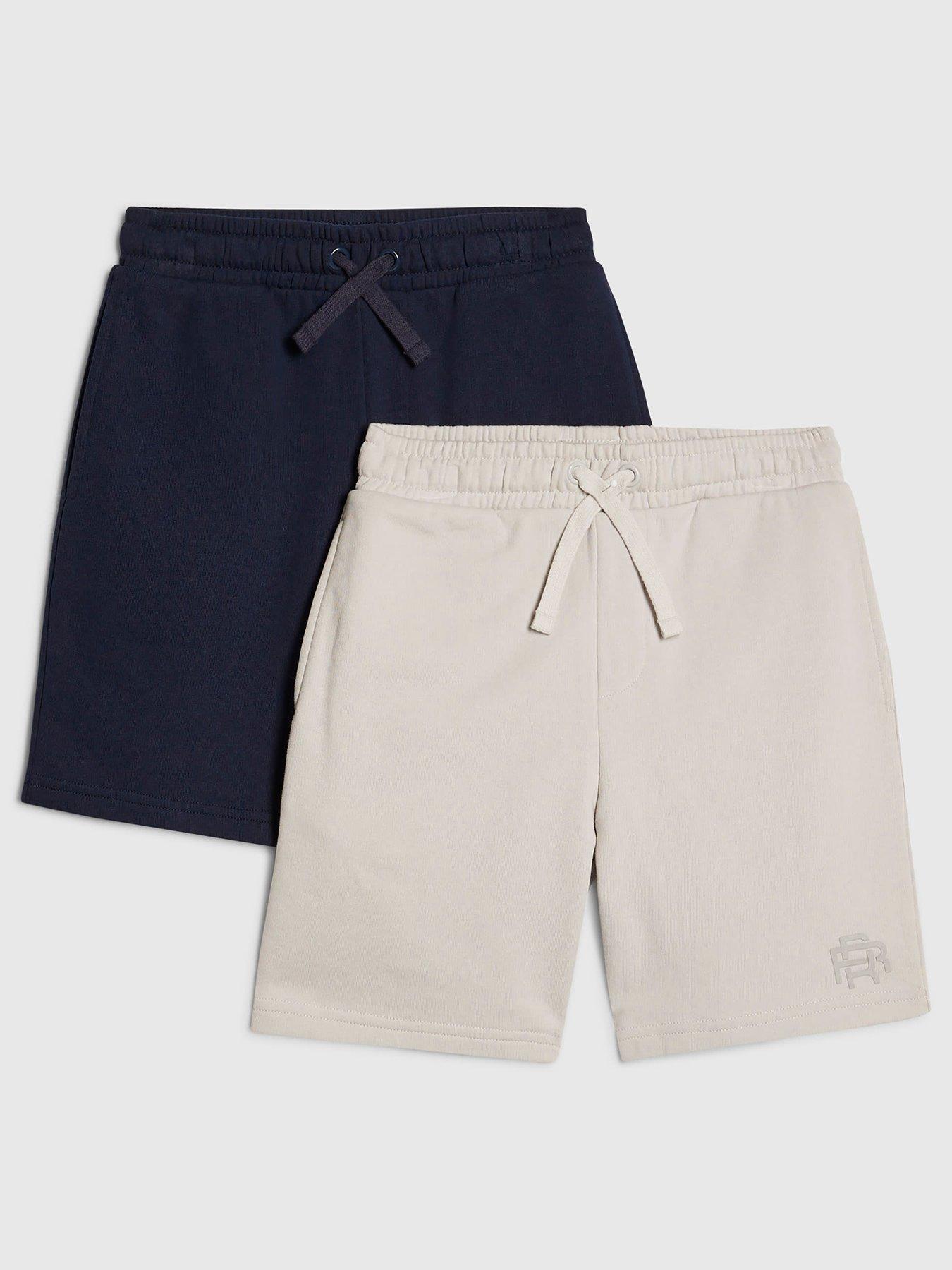 river-island-older-boys-2-pack-essentials-shorts-multifront