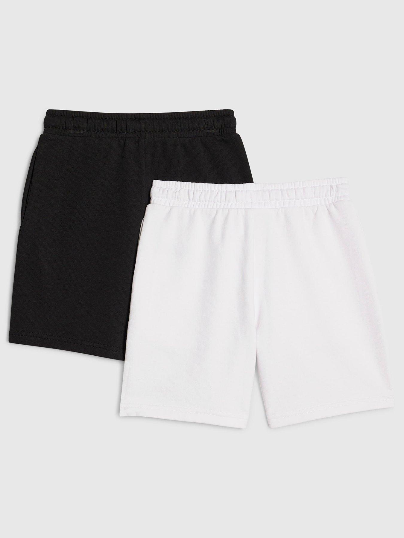 river-island-older-boys-2-pack-rr-shorts-set-blackwhiteback