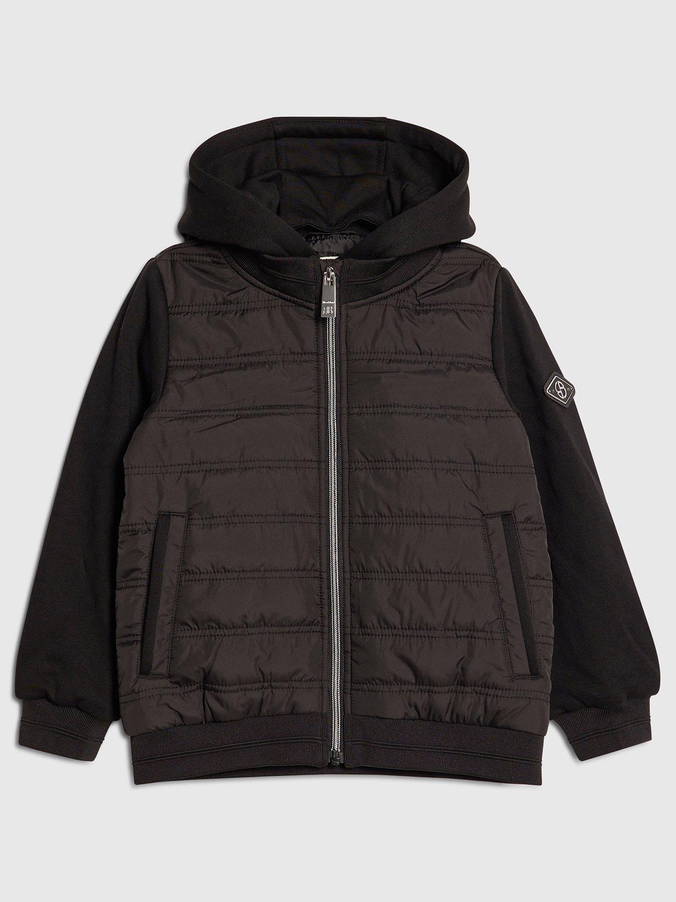 river-island-older-boys-zip-hooded-hybrid-jacket-black