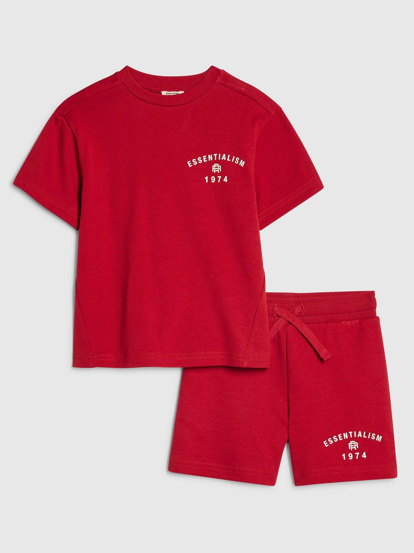 river-island-mini-boys-essentialism-t-shirt-and-short-set-dark-red
