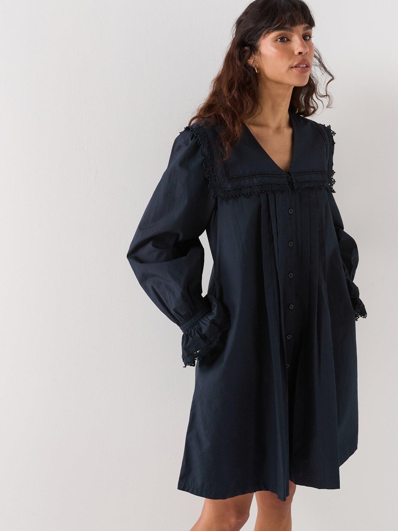 Image 1 of 6 of Barbour Tisbury Mini Dress - Navy