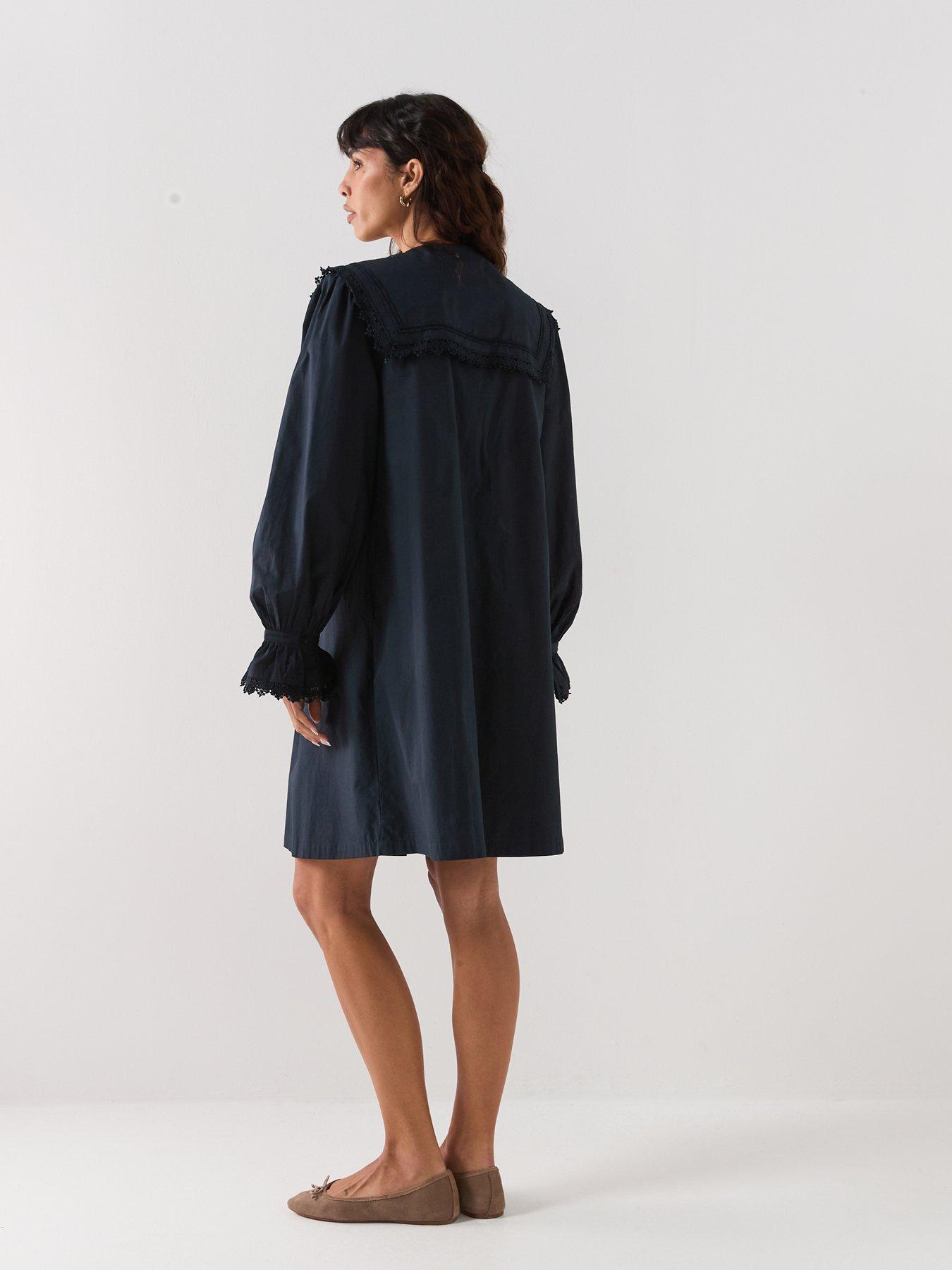 Image 2 of 6 of Barbour Tisbury Mini Dress - Navy