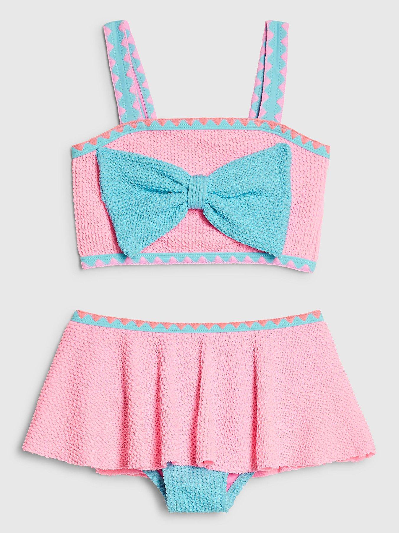 river-island-mini-girls-bow-textured-bikini-set-pinkfront