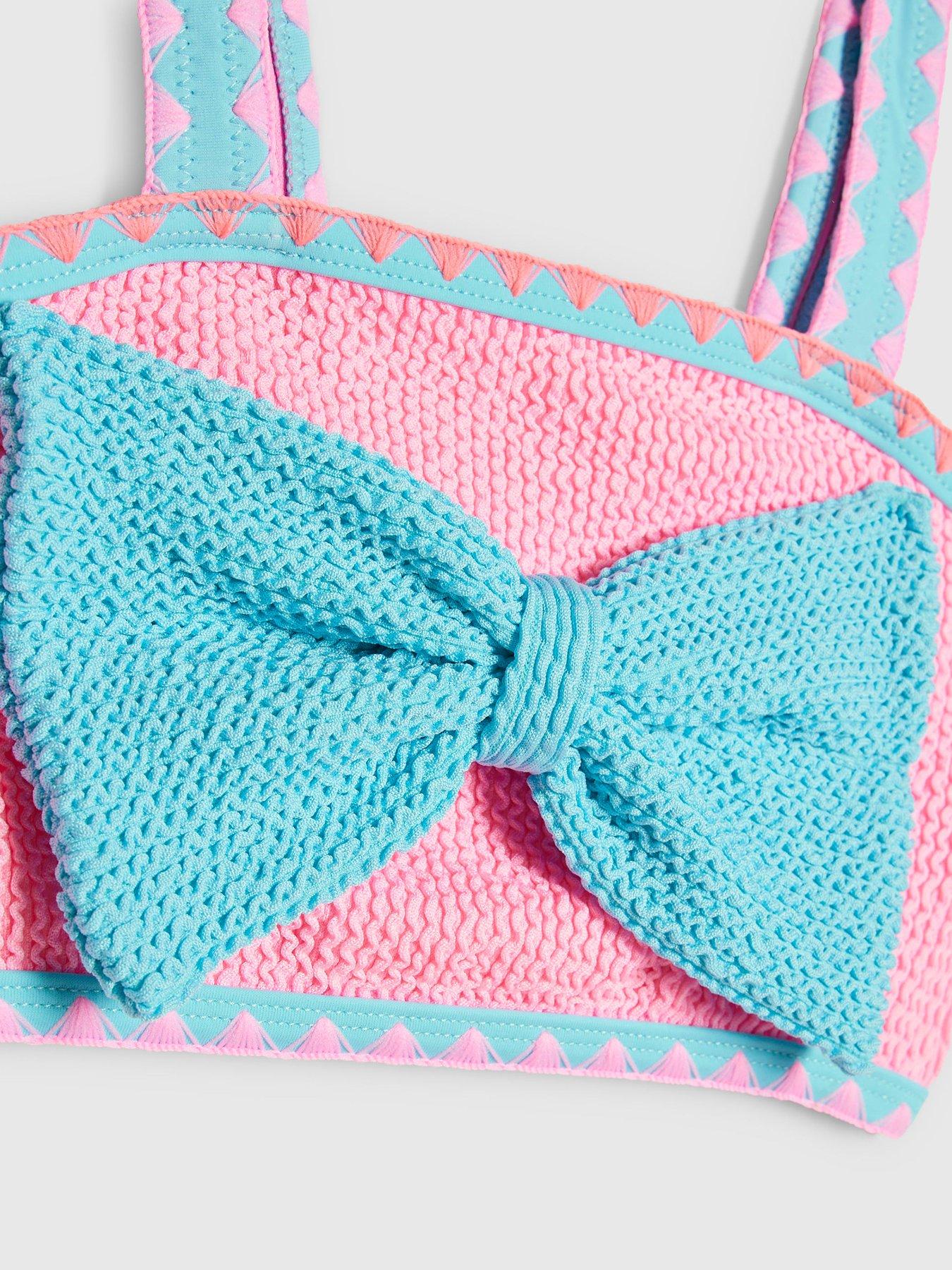river-island-mini-girls-bow-textured-bikini-set-pinkdetail