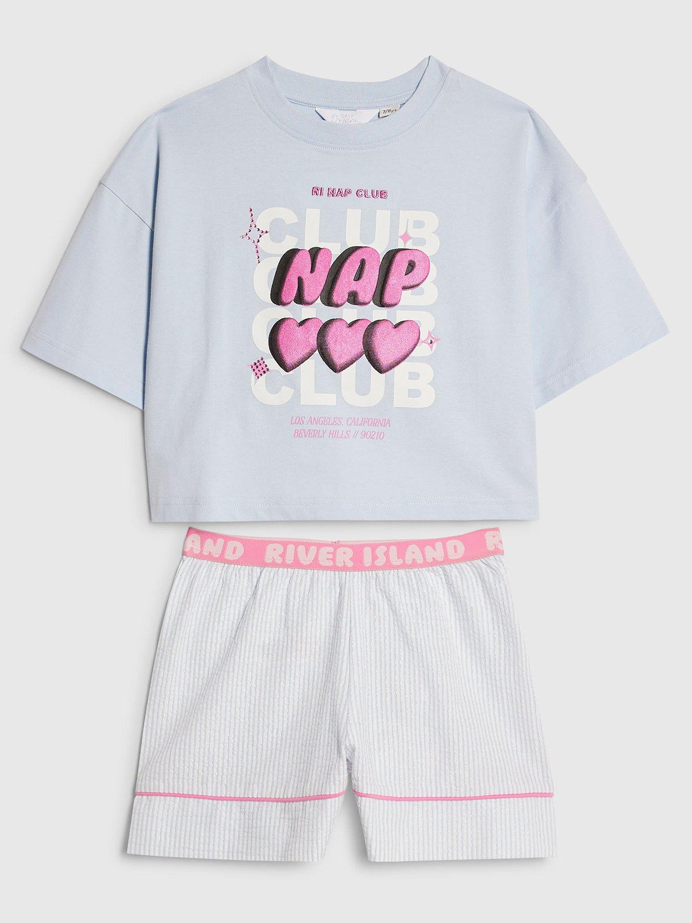 river-island-older-girls-nap-club-pyjama-set-light-blue
