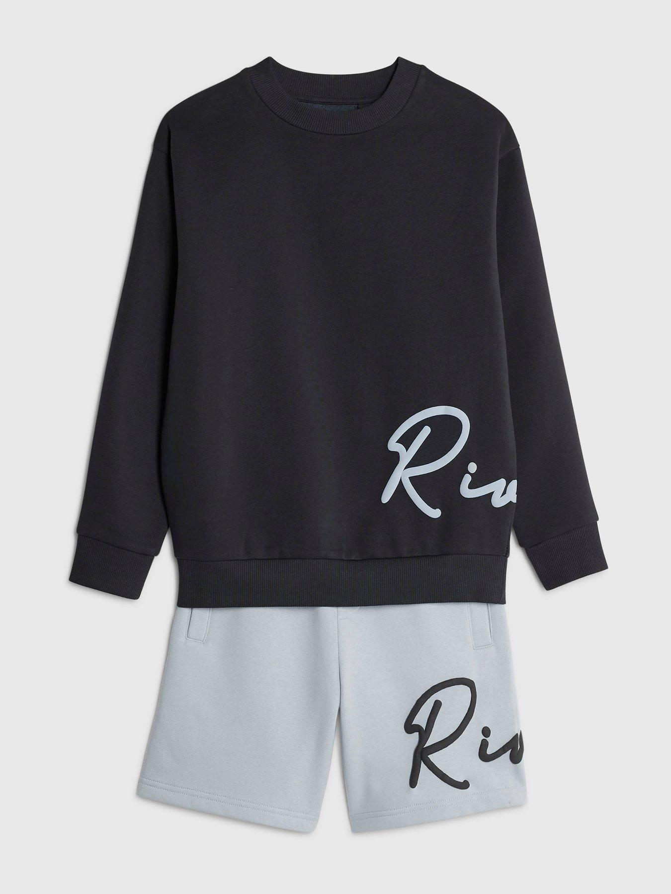 river-island-older-boys-logo-script-sweatshirt-set-navyoutfit