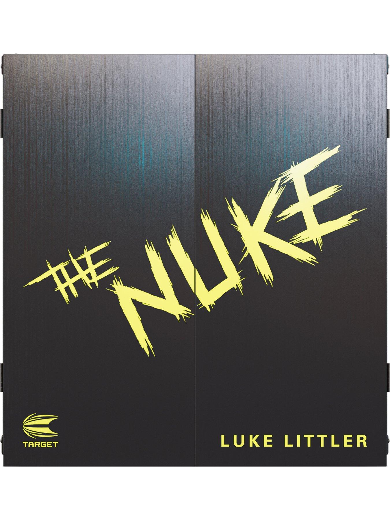 target-luke-littler-dartboard-and-cabinet-set-plus-dartsback