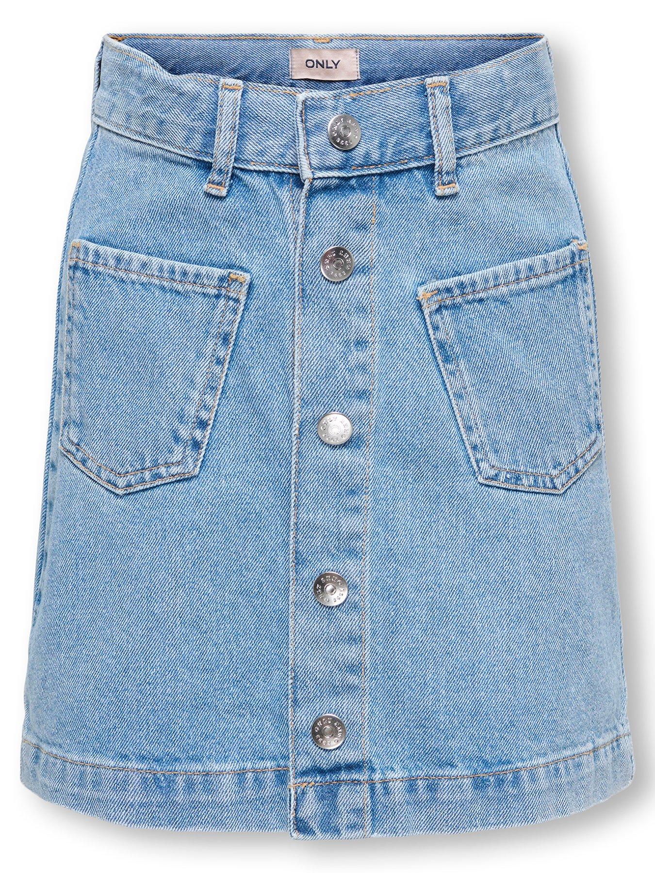 Only Kids Girls Denim Skirt - Blue