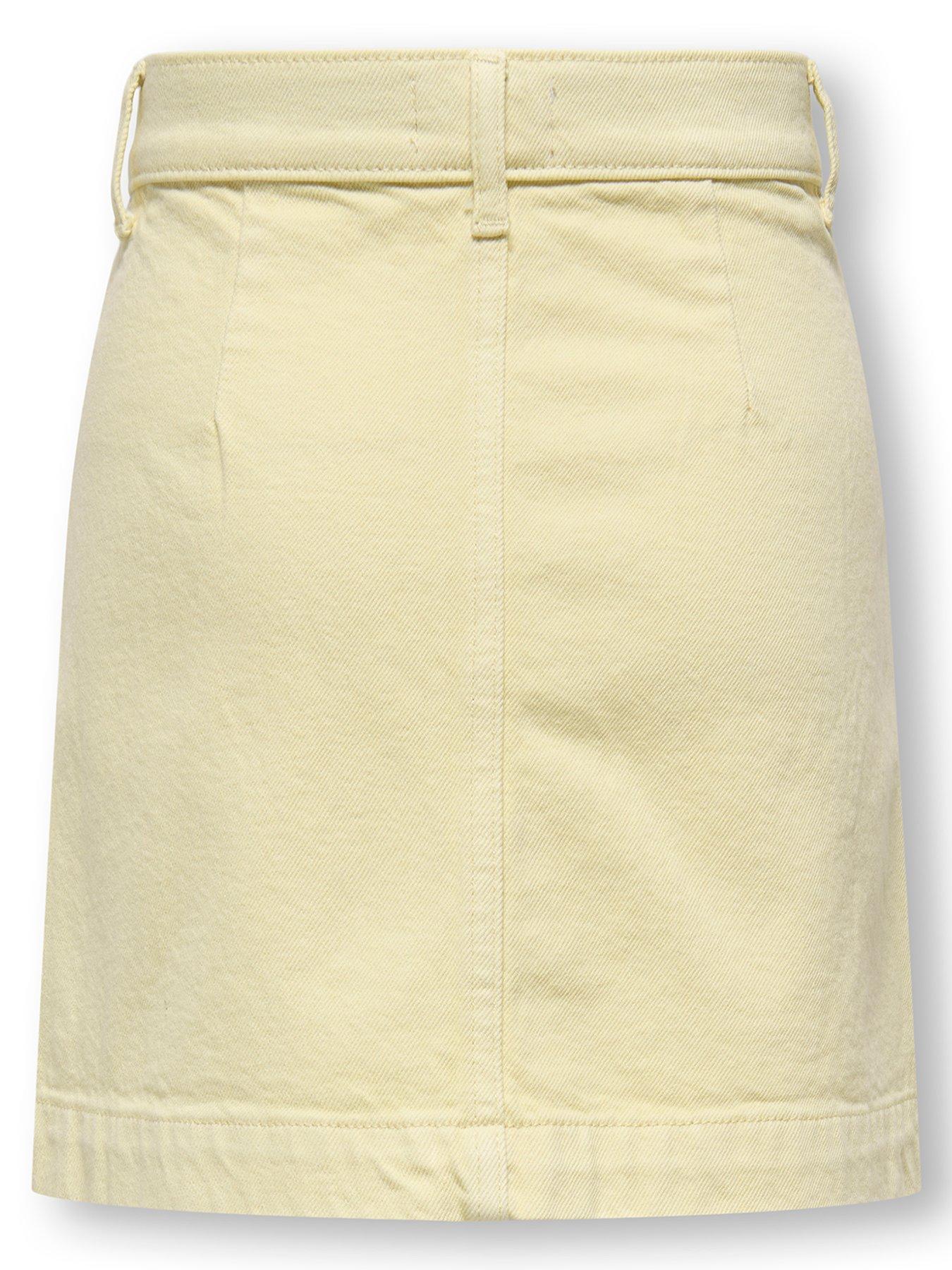Image 2 of 3 of Only Kids Girls Denim Skirt - Yellow