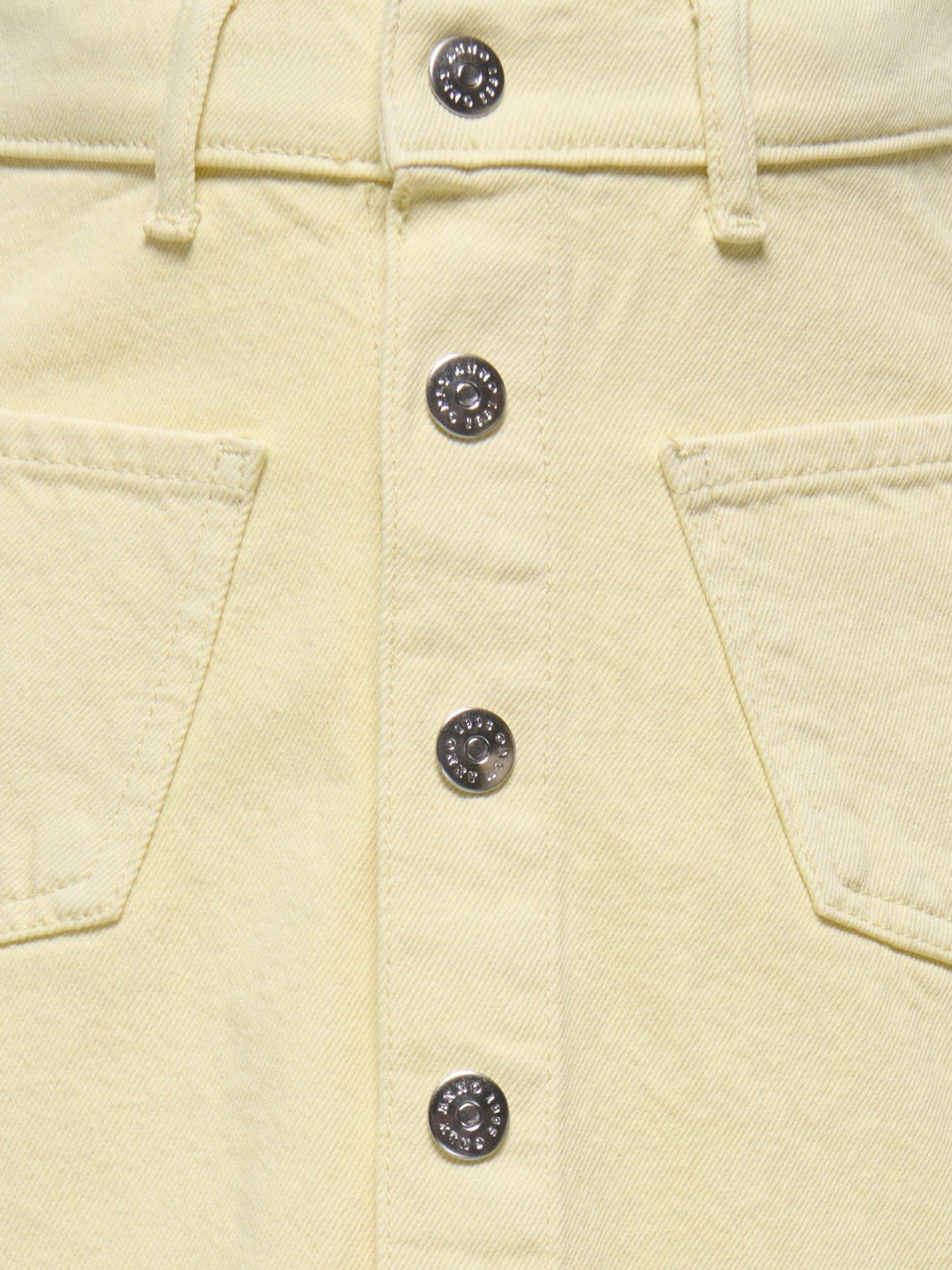Image 3 of 3 of Only Kids Girls Denim Skirt - Yellow