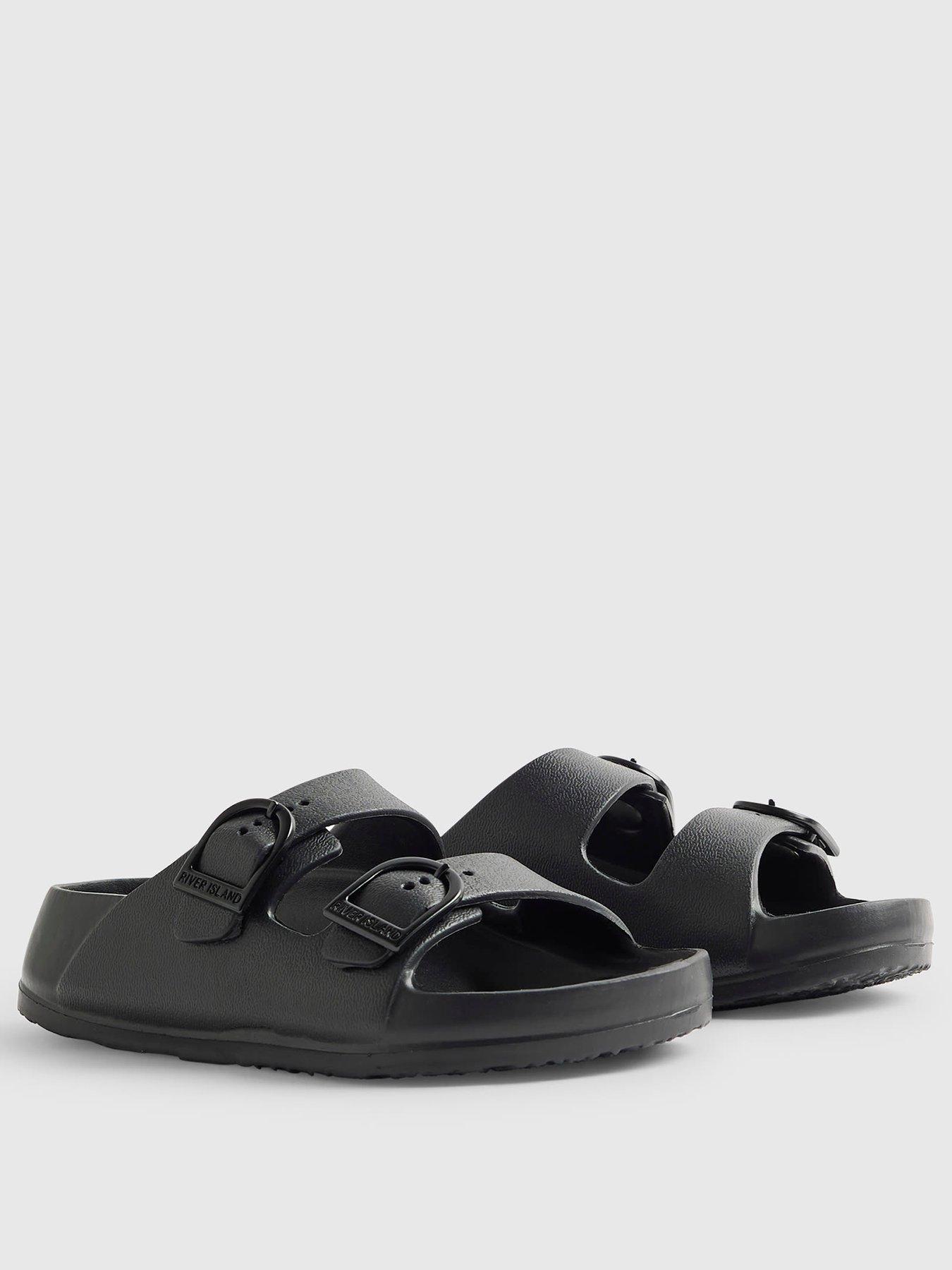 river-island-older-boys-moulded-double-strap-sliders-blackstillFront