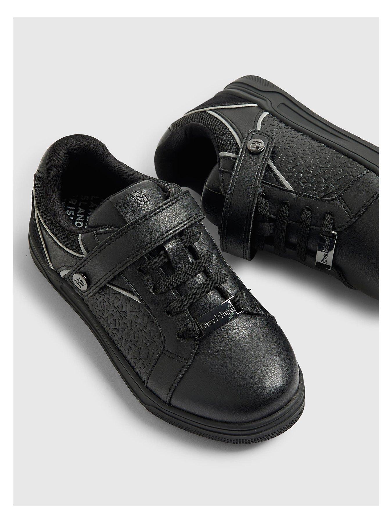 river-island-older-boy-ri-embossed-trainer-blackoutfit