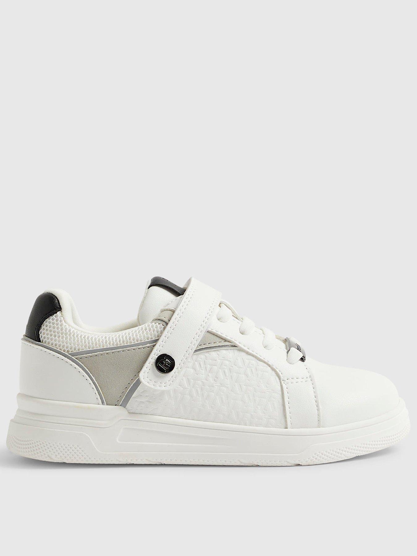 river-island-older-boys-ri-embossed-trainer-whitefront