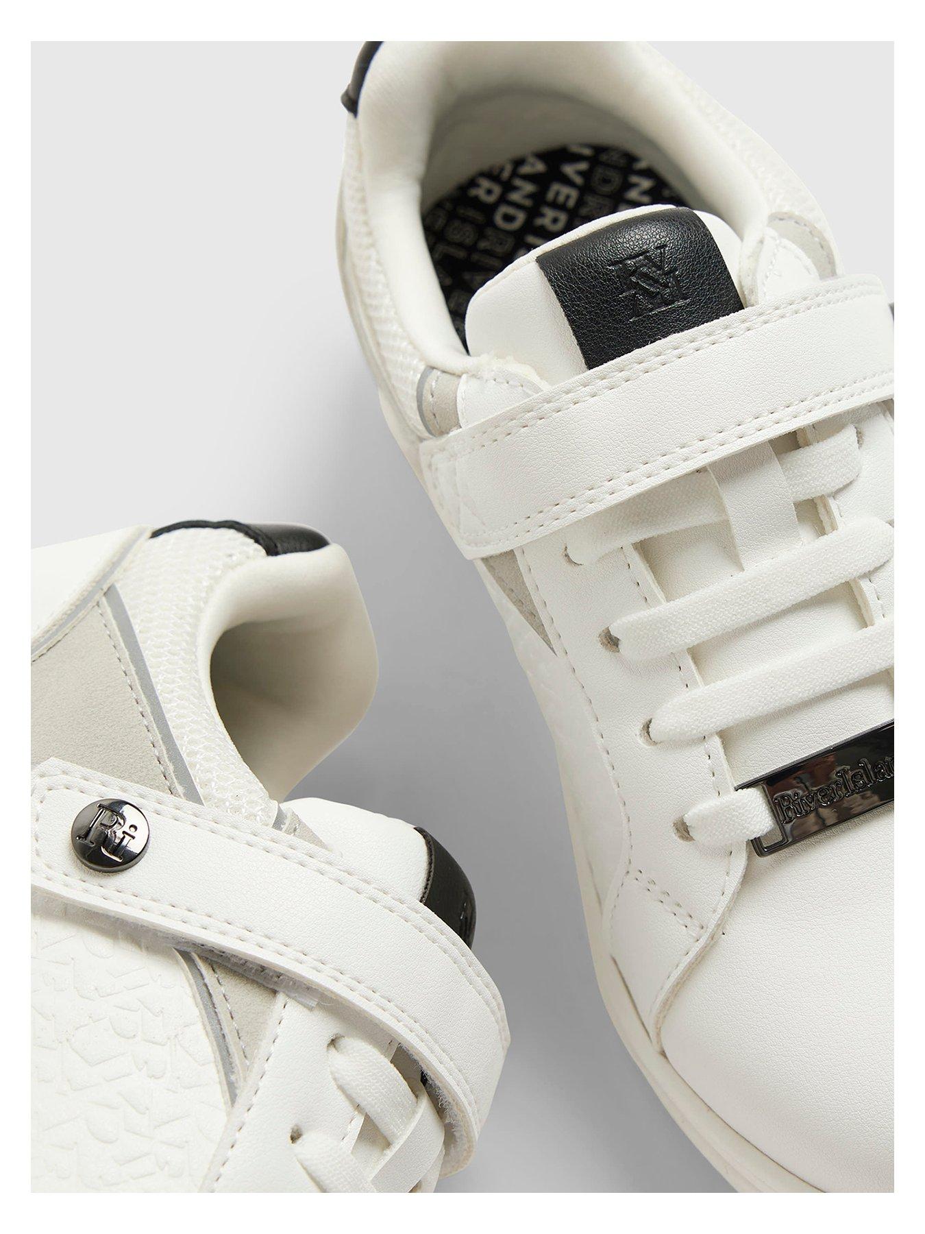 river-island-older-boys-ri-embossed-trainer-whiteoutfit