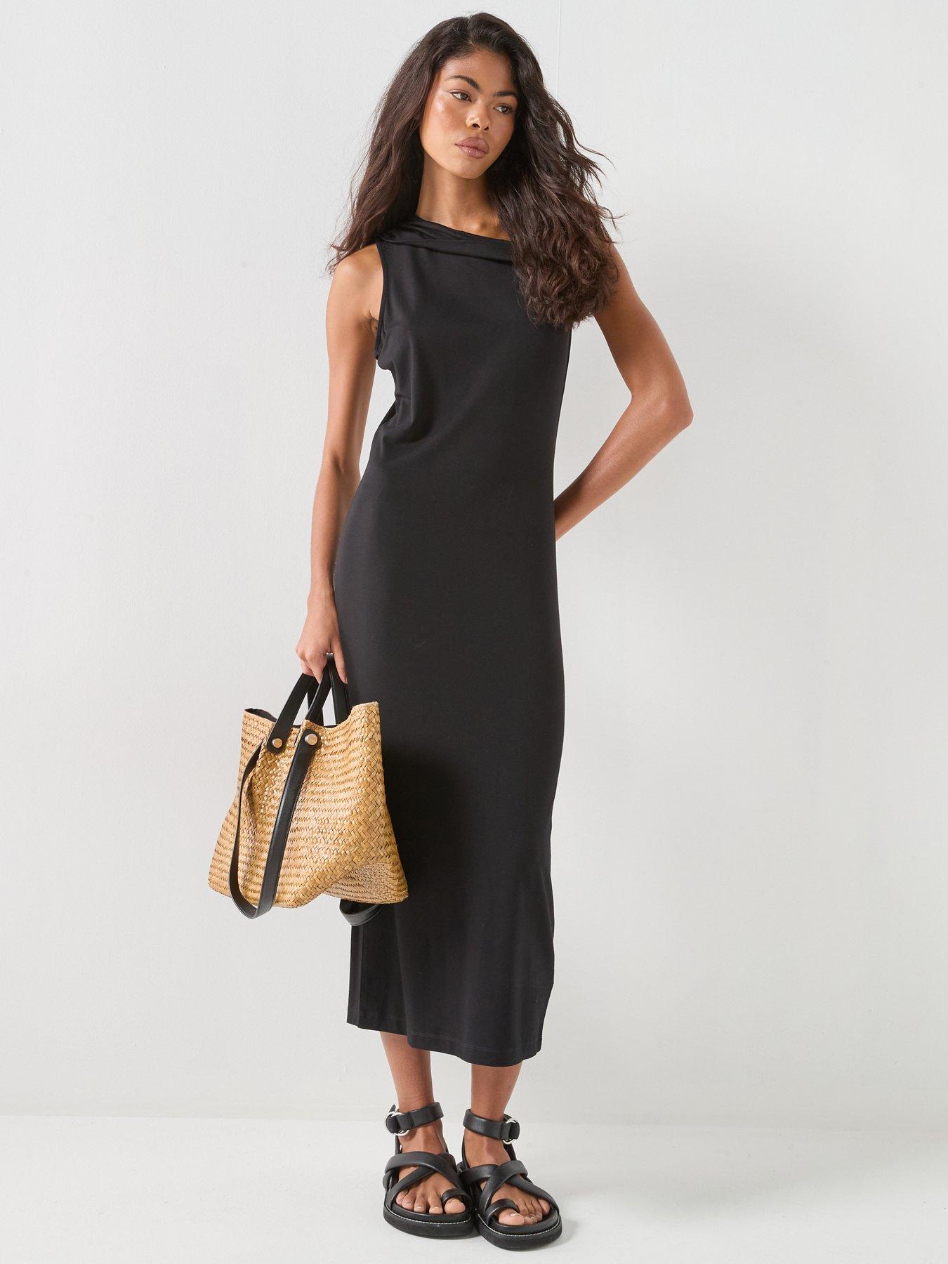 Image 3 of 6 of Barbour BIntl Cinzia Midi Dress - Black