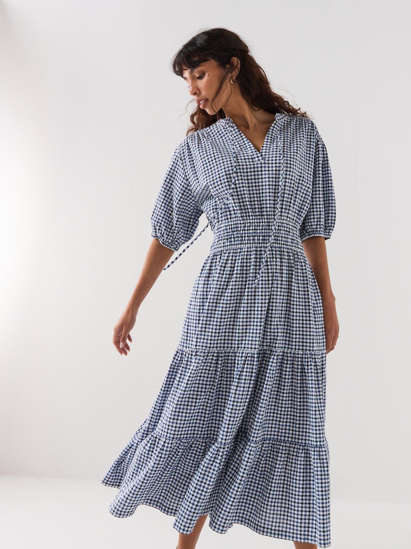 Image 1 of 6 of Barbour Ashwell Midi Dress - Multi