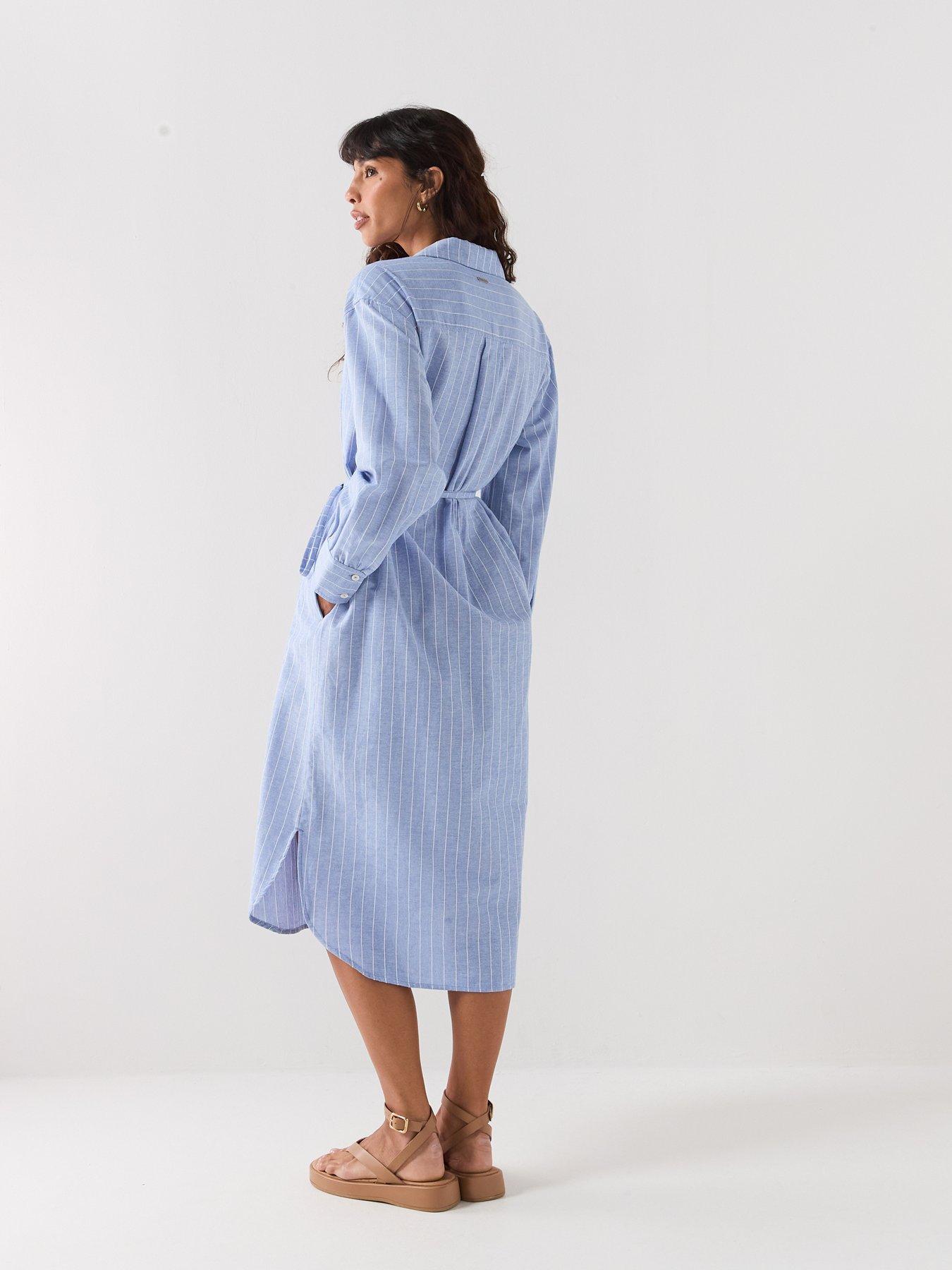 Image 2 of 6 of Barbour Avon Midi Dress - Blue