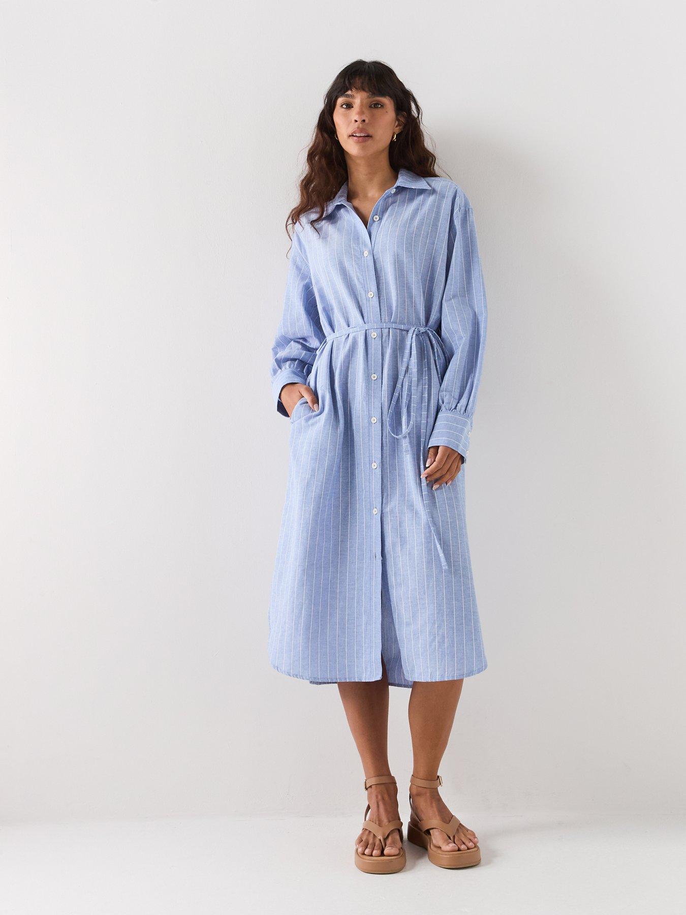Image 3 of 6 of Barbour Avon Midi Dress - Blue