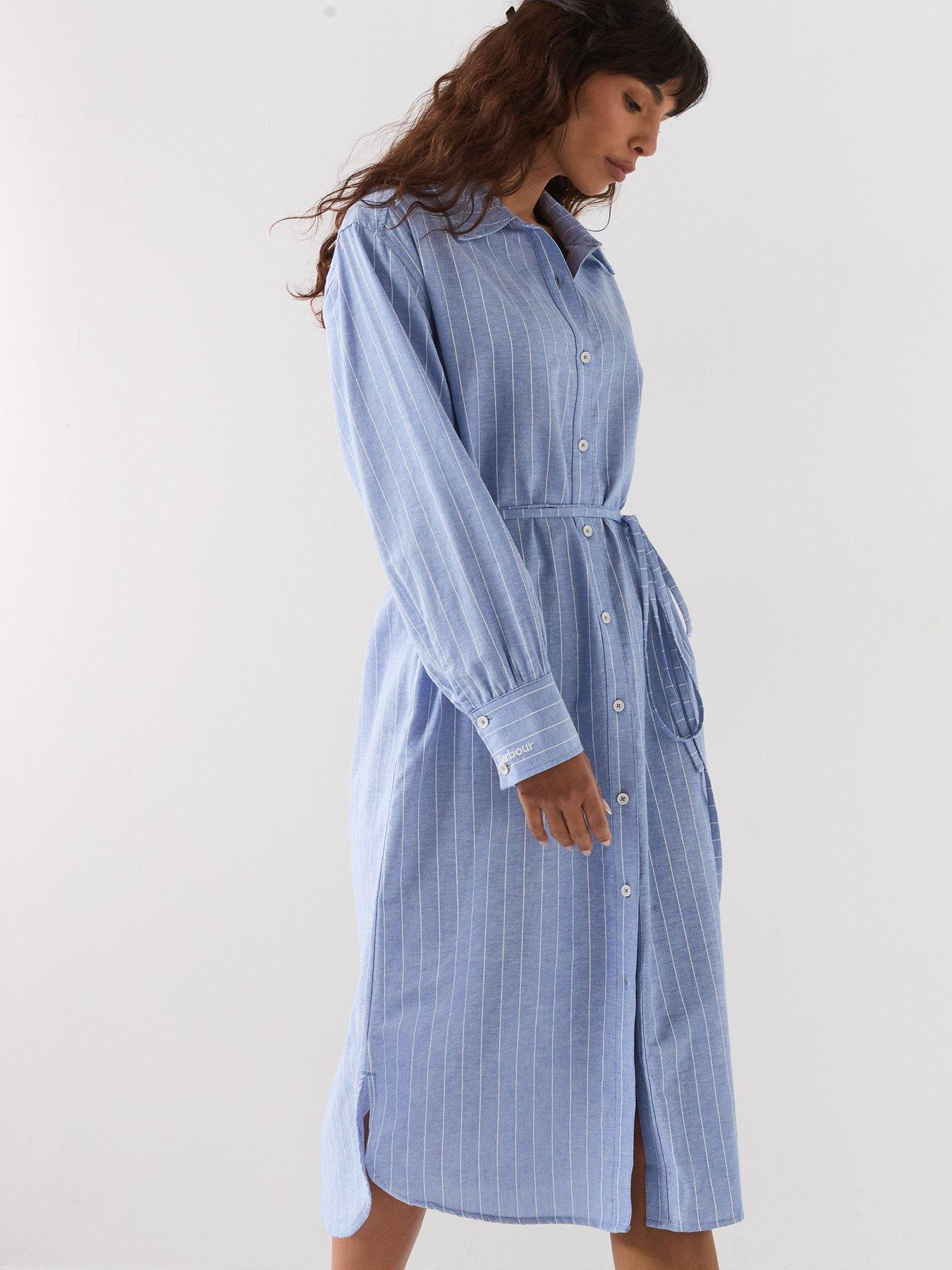 Image 4 of 6 of Barbour Avon Midi Dress - Blue