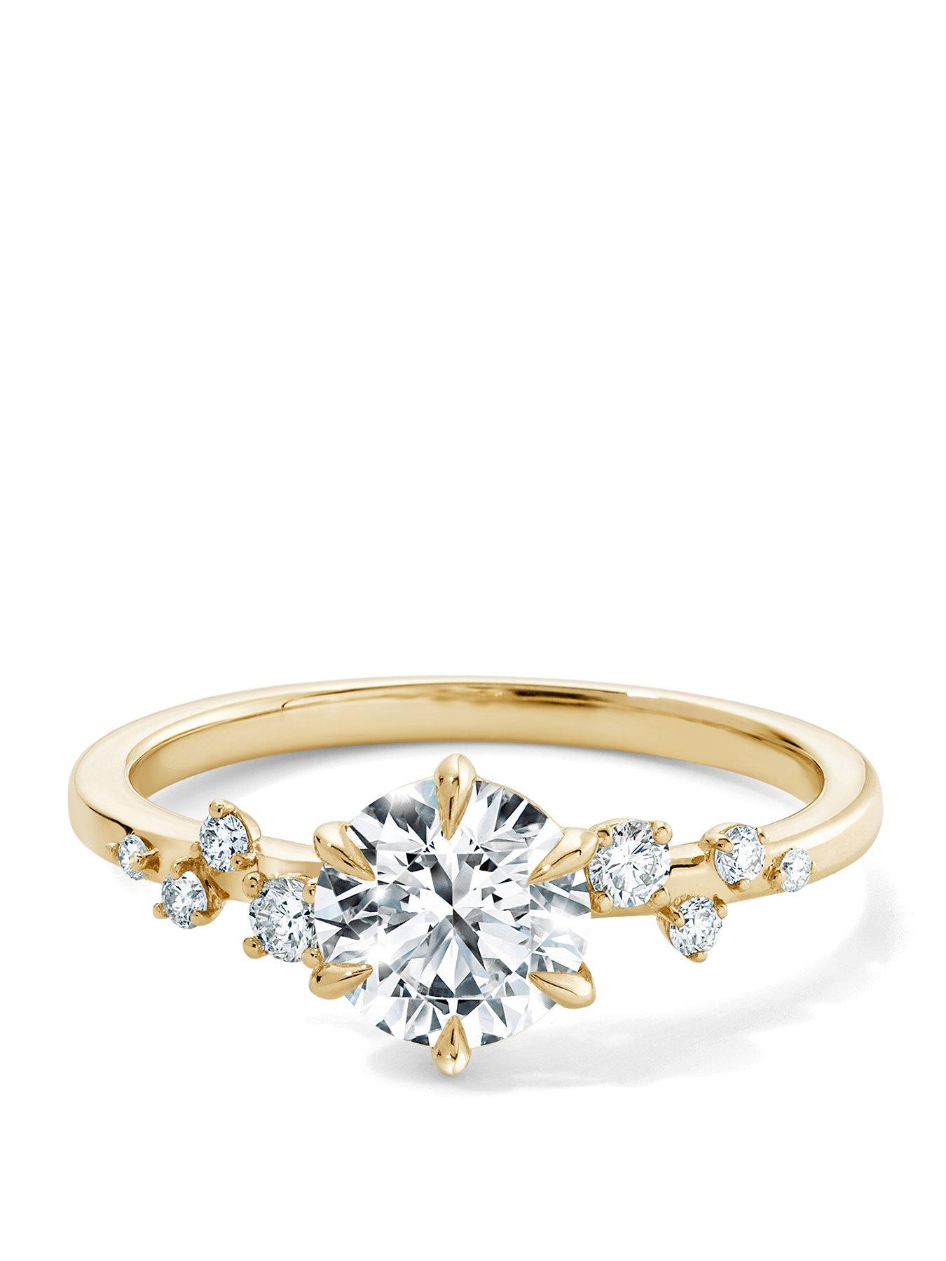 created-brilliance-luna-9ct-yellow-gold-113ct-tw-lab-grown-diamond-scatter-engagement-ring