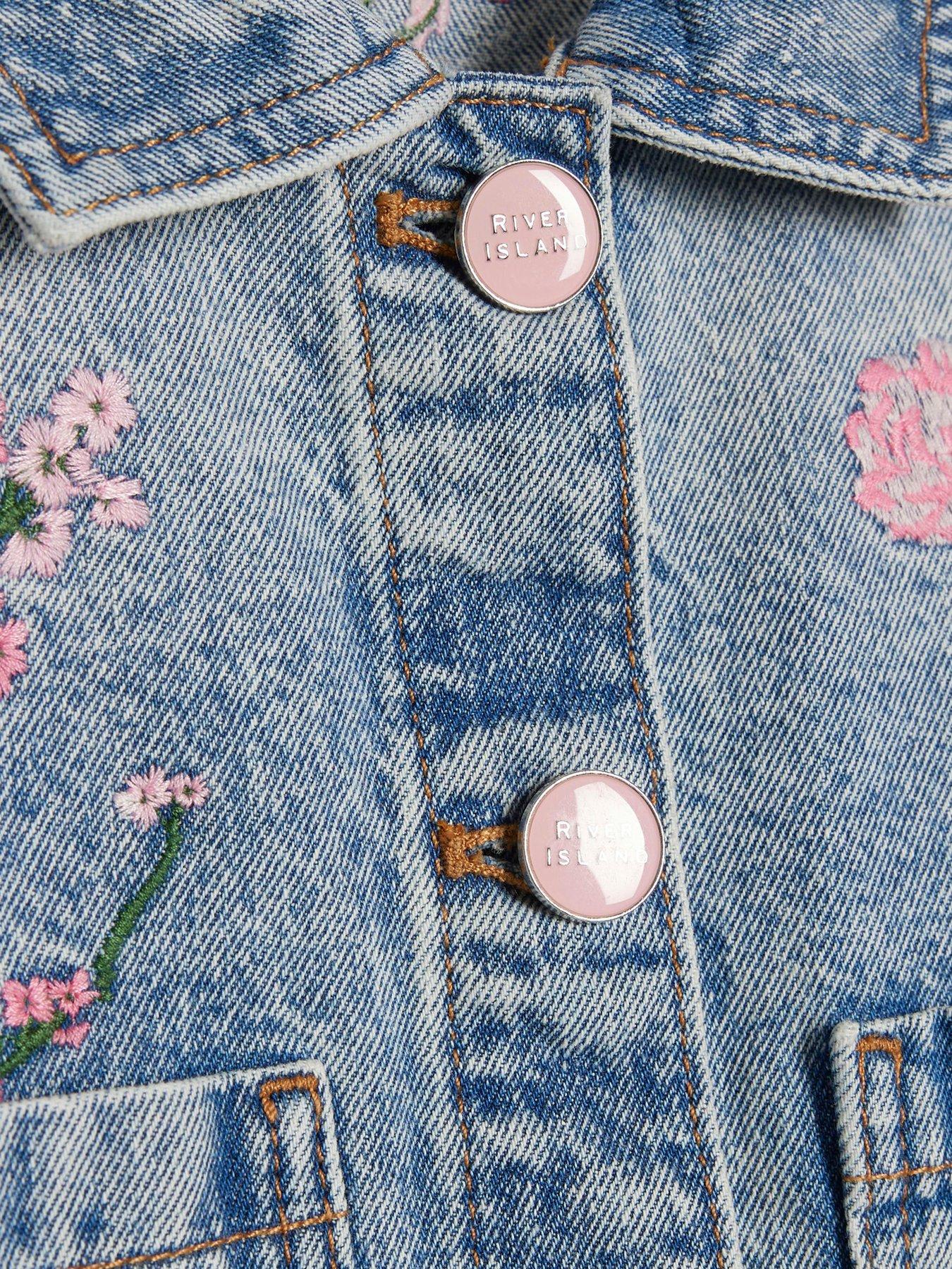 river-island-older-girls-floral-denim-jacket-bluedetail