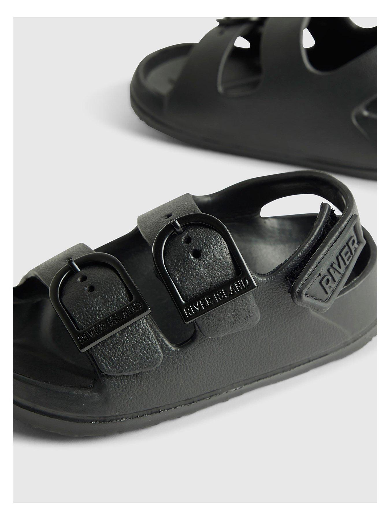 river-island-mini-boys-moulded-double-strap-sliders-blackdetail