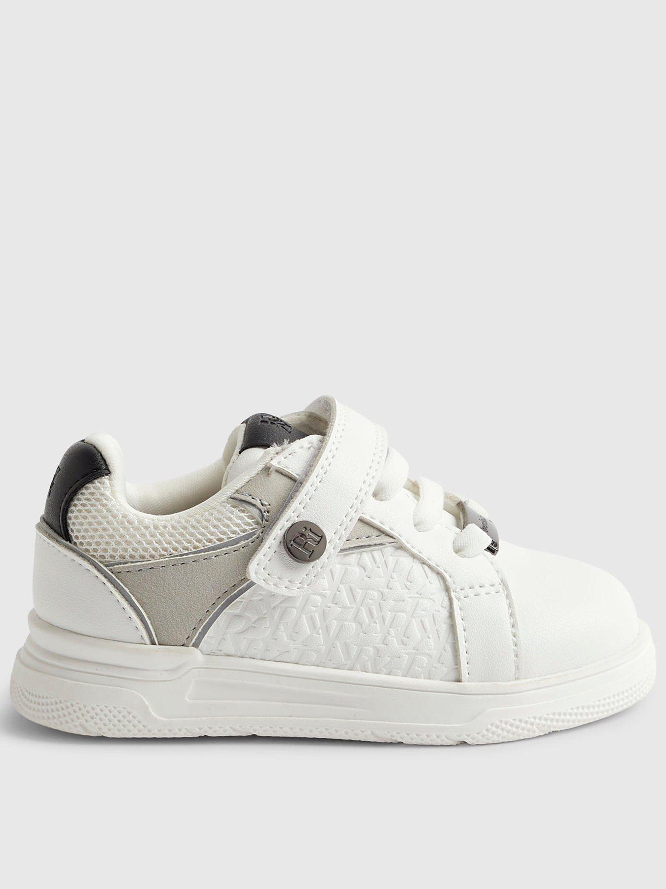 river-island-mini-boys-ri-embossed-strap-trainers-whitefront