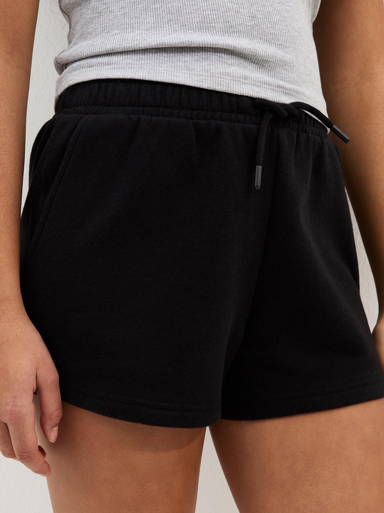 Image 4 of 5 of New Look 915 Girls Drawstring Jogger Shorts - Black