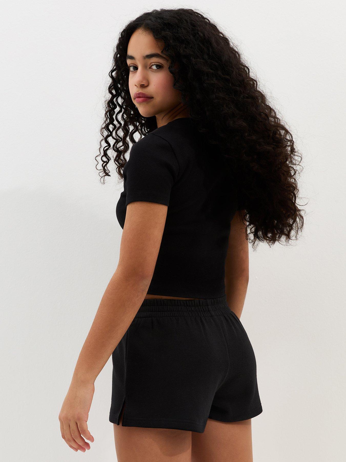 new-look-915-girls-side-split-running-shorts-nbsp--blackstillFront