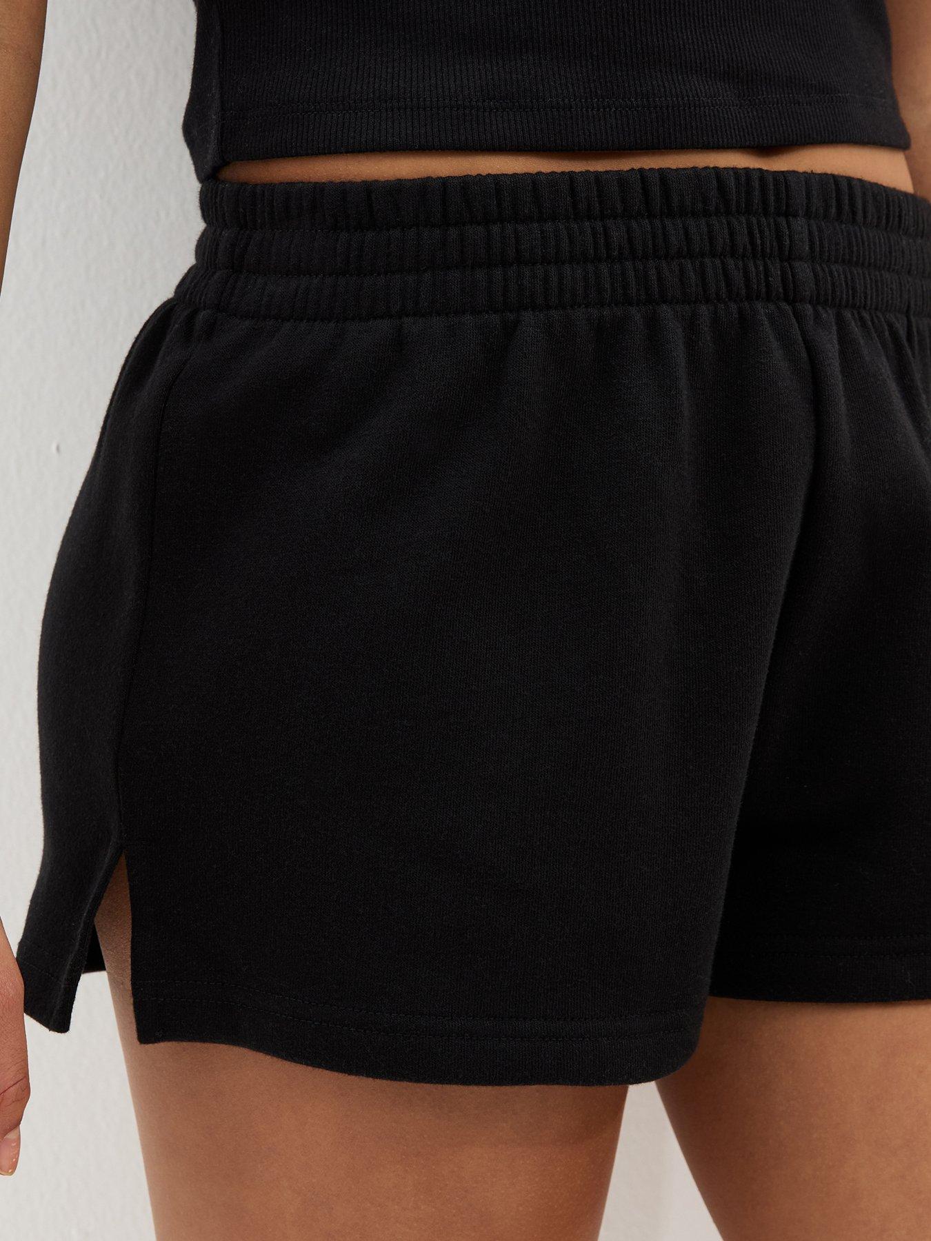 new-look-915-girls-side-split-running-shorts-nbsp--blackoutfit