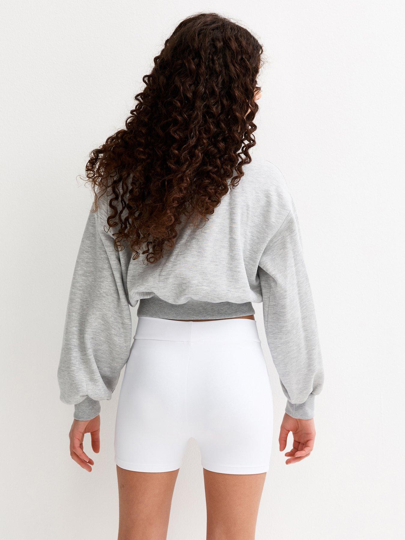Image 2 of 5 of New Look 915 Girls Micro Cycling Shorts - White