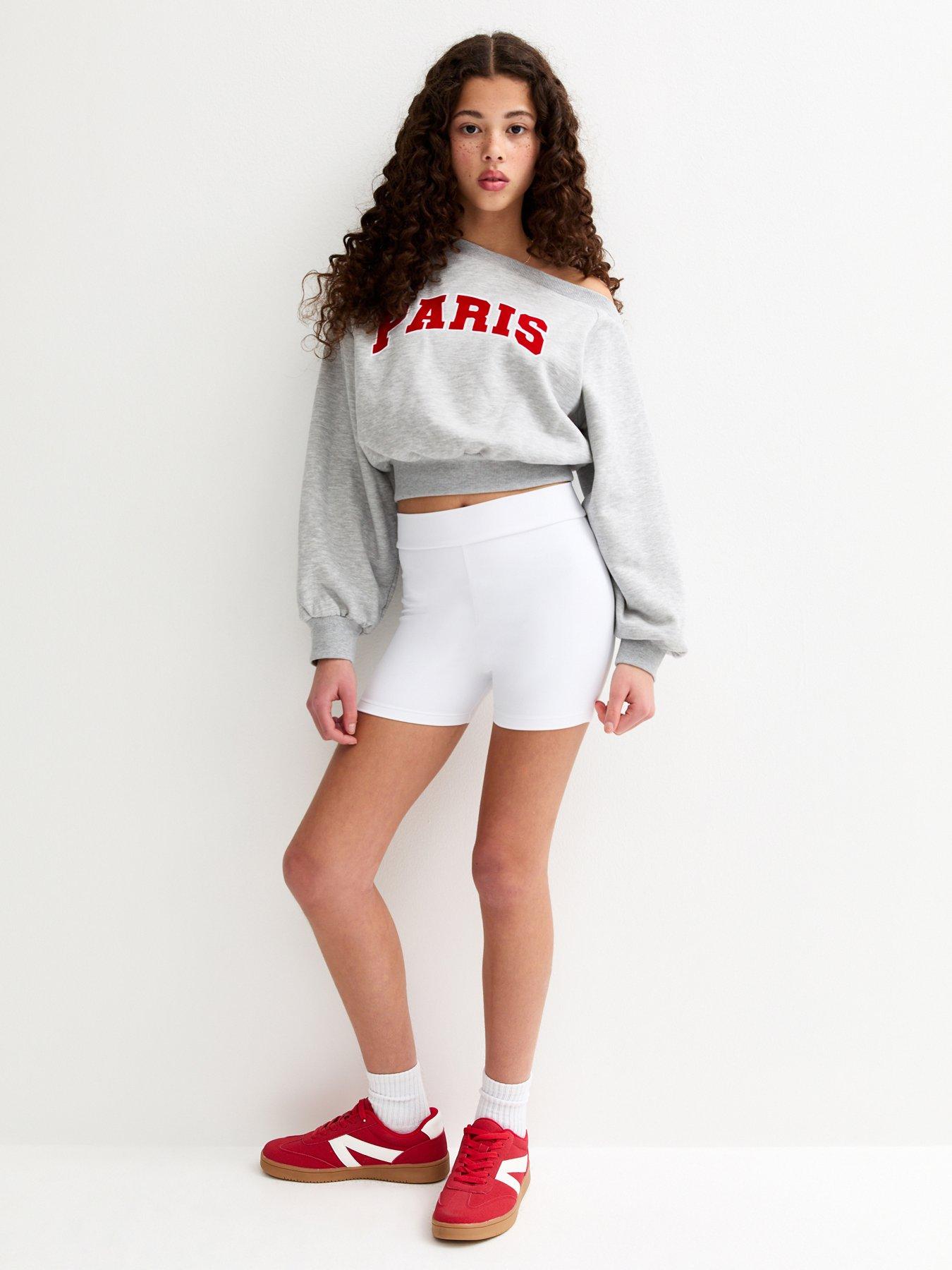 Image 3 of 5 of New Look 915 Girls Micro Cycling Shorts - White